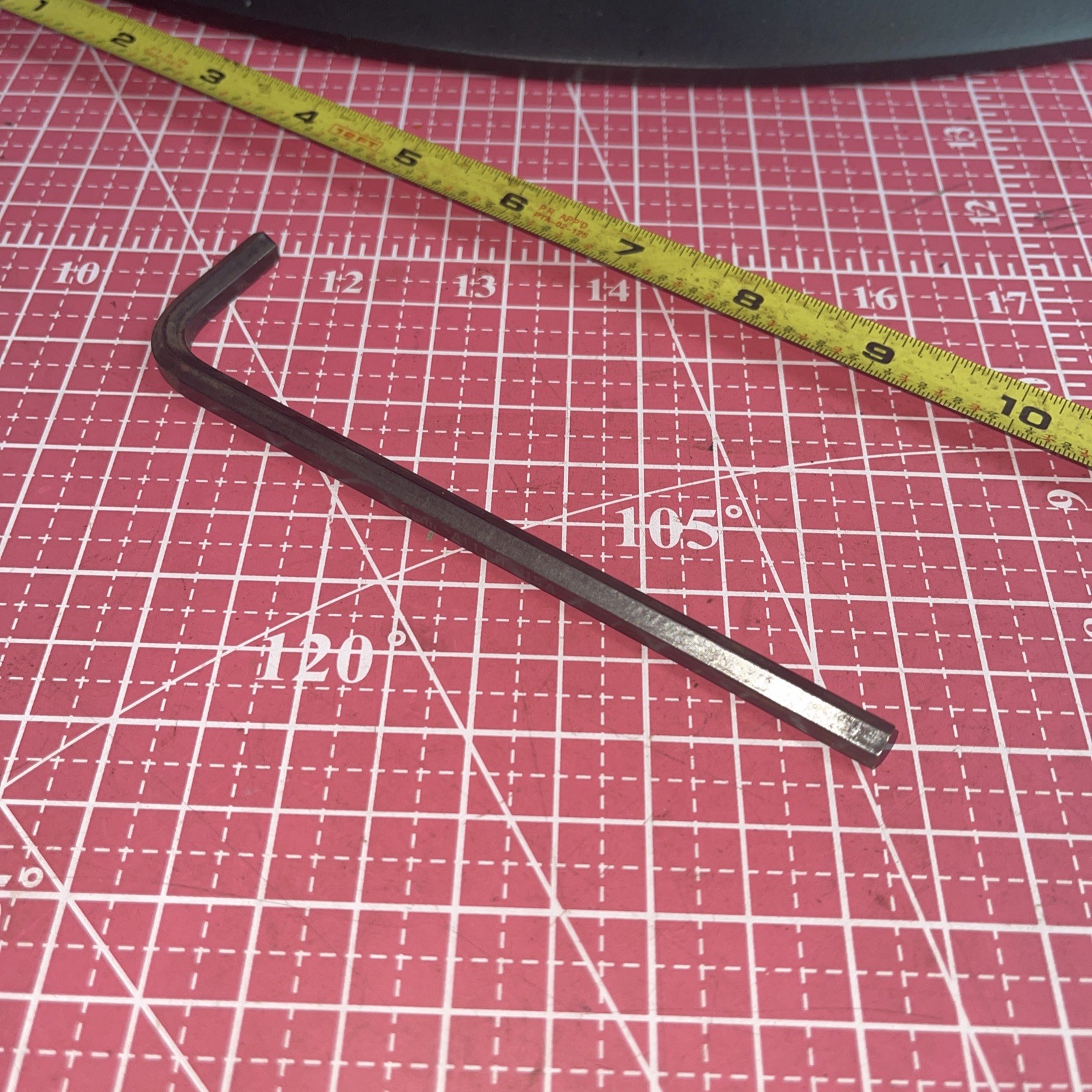 NOS Allen USA 6 MM Metric Hex Key Long Arm Wrench 5 11/16 Overall Length