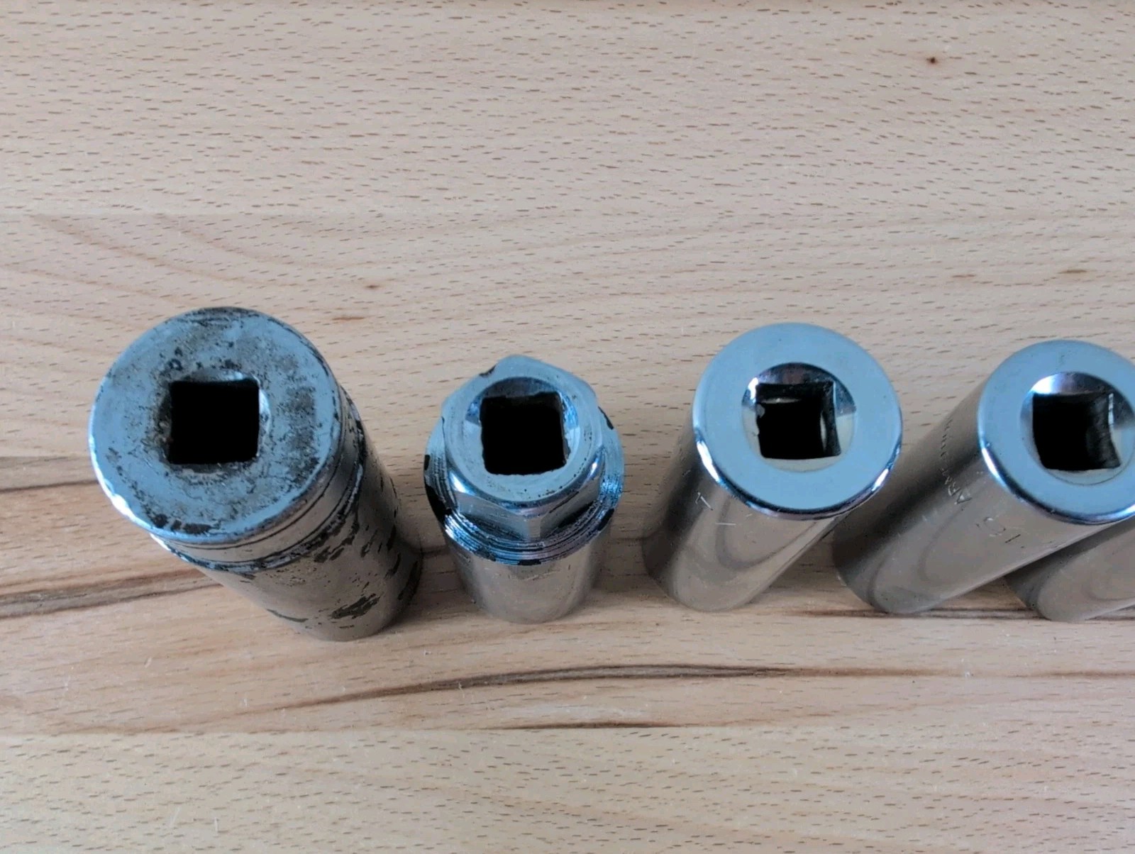 Mixed Lot 10 SAE 3/8″ Drive Deep Sockets Snap-on Armstrong Craftsman 1/4 – 7/8