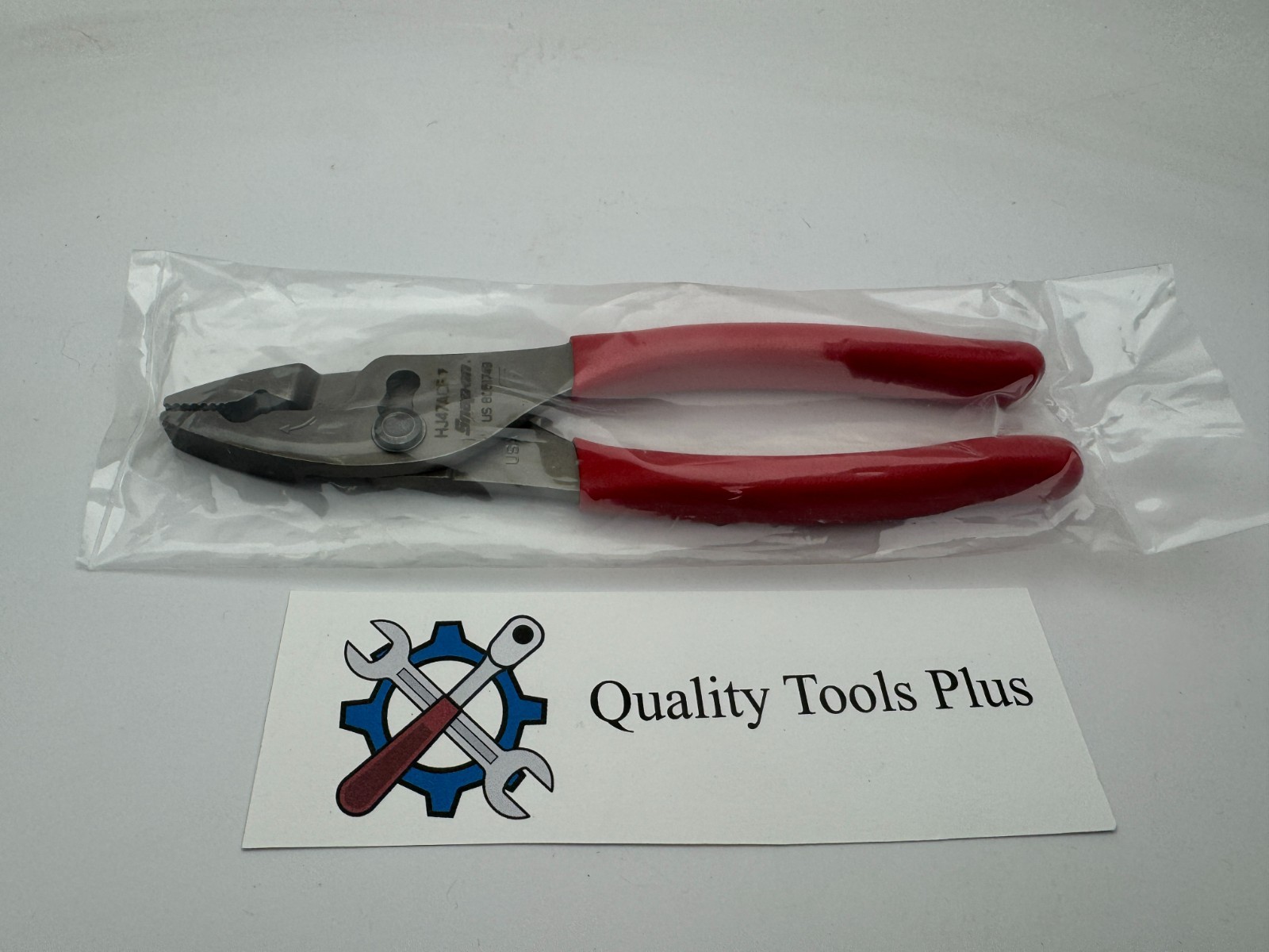 Snap-On Tools NEW HJ47ACF 8″ Talon Grip Flank Jaw Slip-Joint Pliers Red