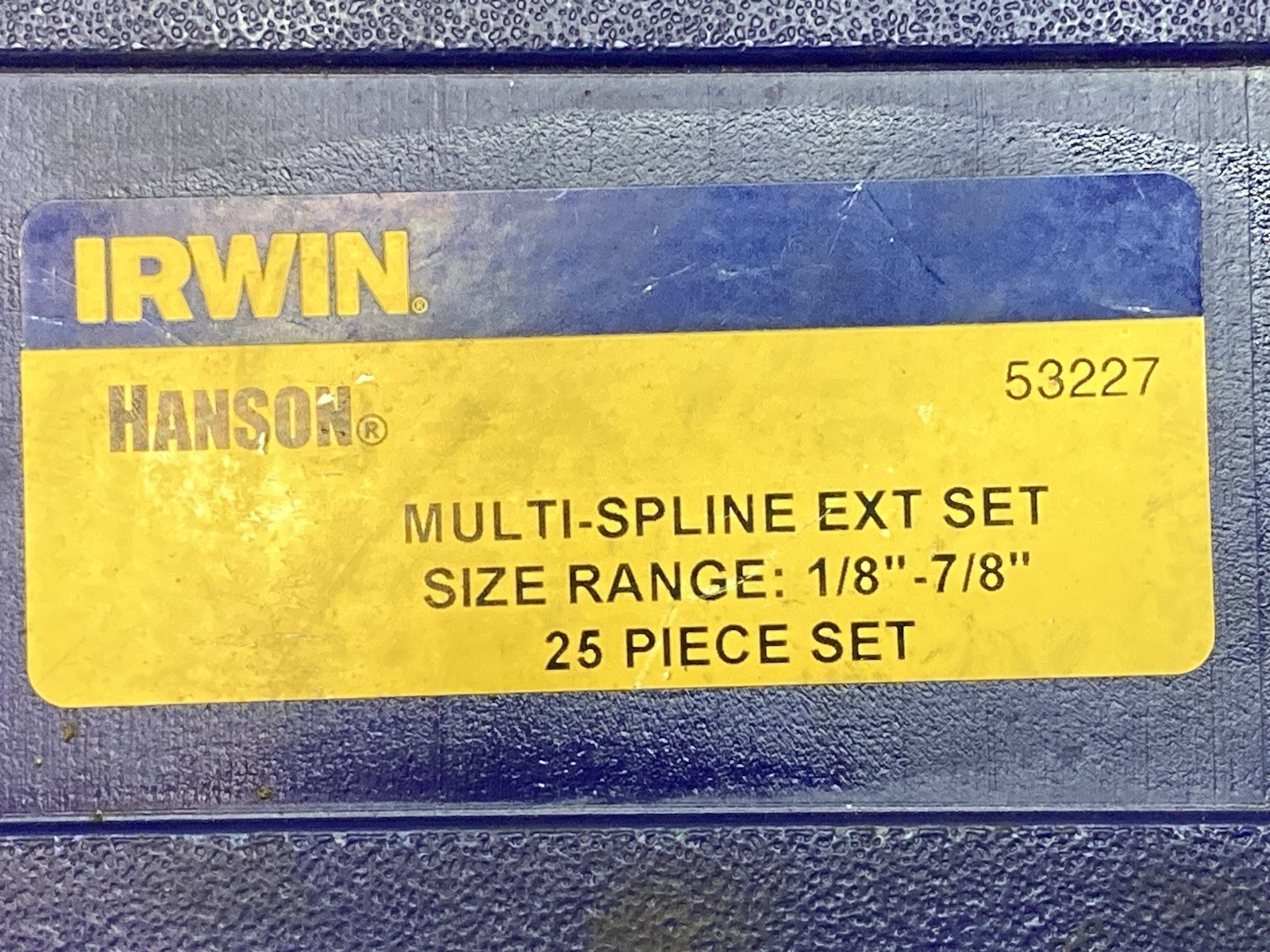 Hanson Irwin 53227 Multi-Spline Ext Set Size Range: 1/8″ – 7/8″ 25 piece set