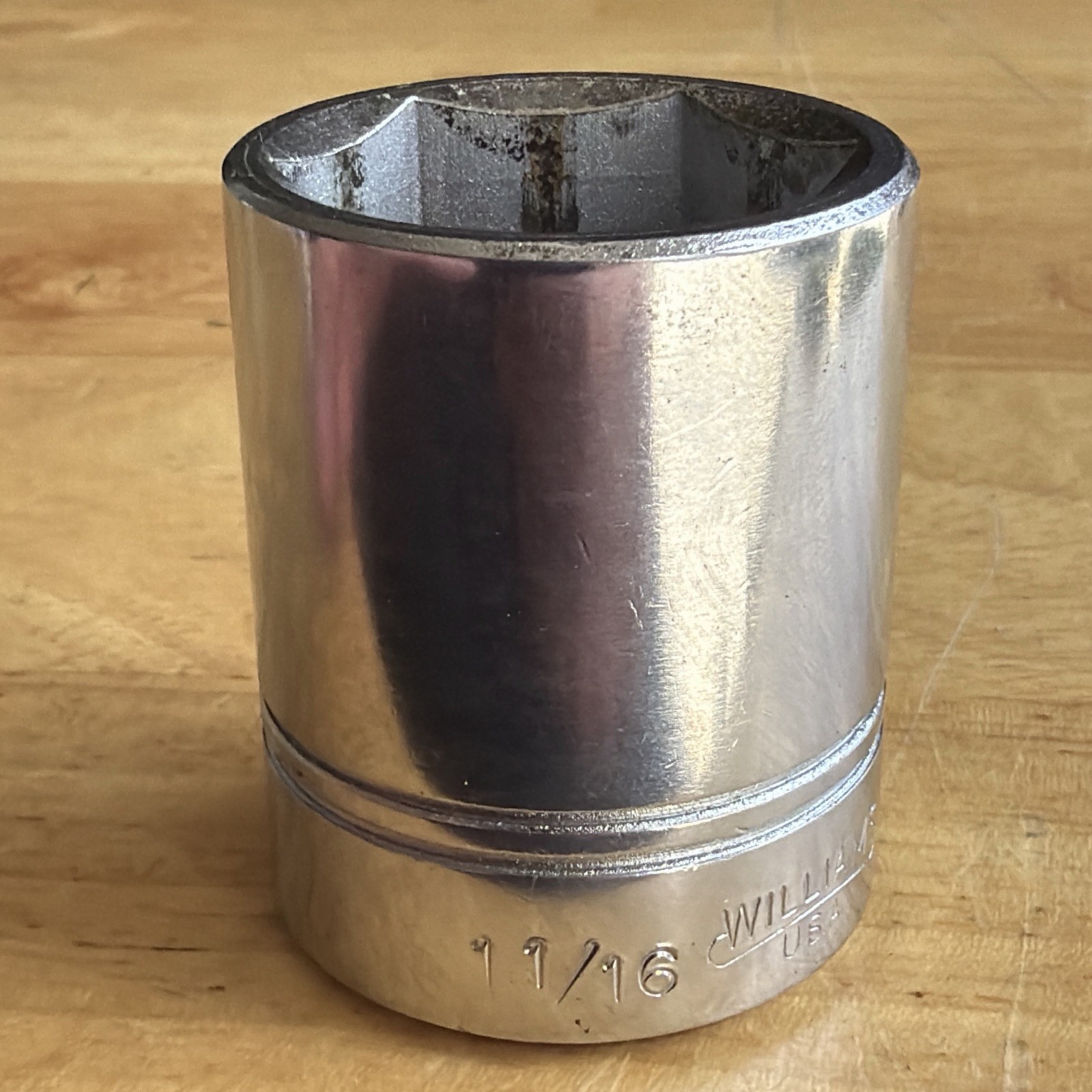 Williams Tools 1-1/16″ Shallow Socket 1/2″ Drive 6 Point ST-634 Made in USA