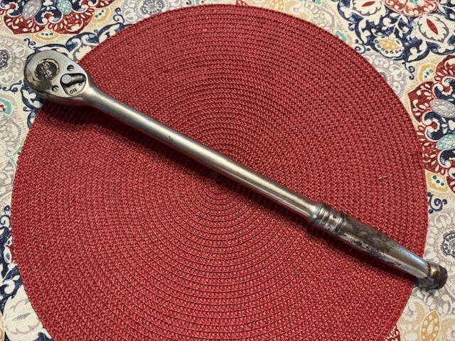 Vintage Snap-On 1/2″ Drive 15″ Ratchet SL715 USA With Underlined Logo