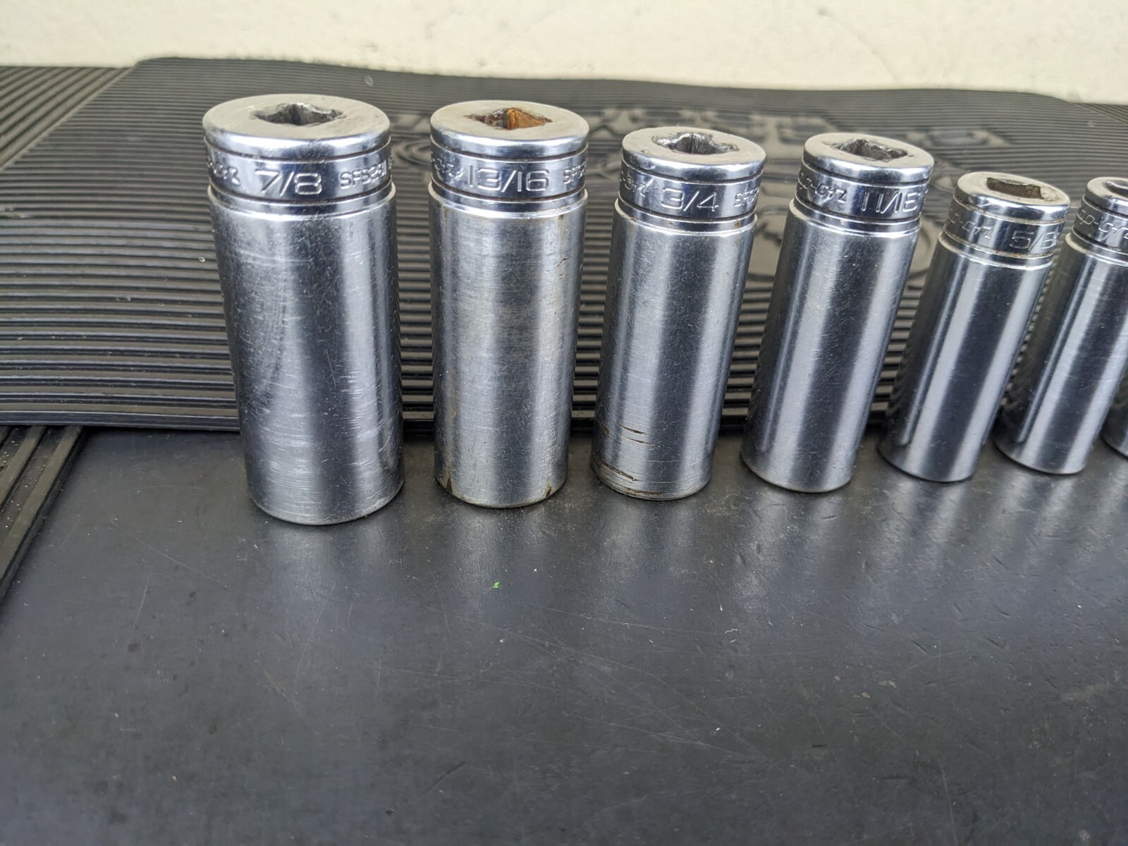 #bg224 Snap on Tools 211SFSY 3/8″ Drive Deep Chrome Socket Set Socket Set