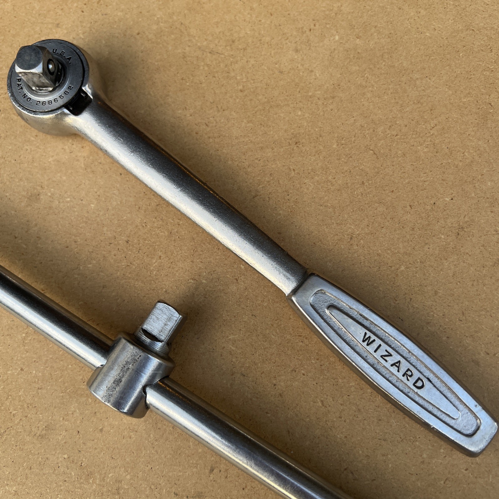 Wizard Tools Ratchet H2833 & T Handle Breaker Bar HR2830 -1/2″ Drive Made in USA