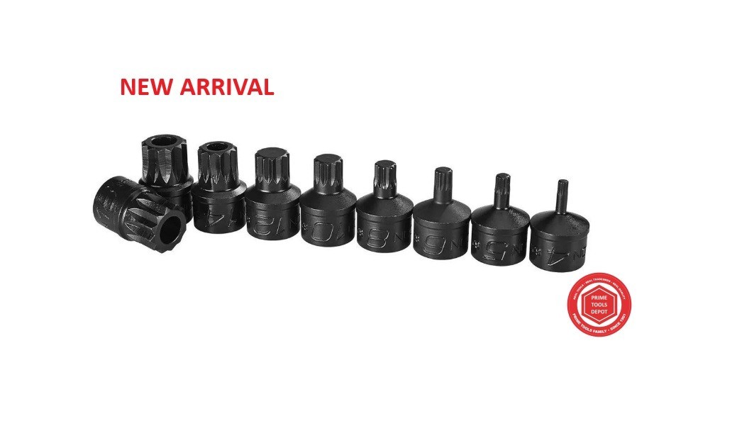 ICON 3/8 in. Drive Professional Triple-Square Impact Bit Socket Set, 9-Piece