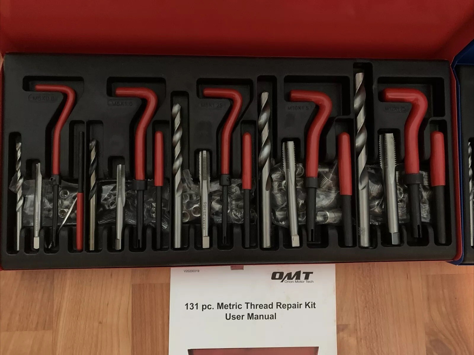131 pc metric thread repair kit and 131 Pc SAE Thread Repair Kit, HSS Drill