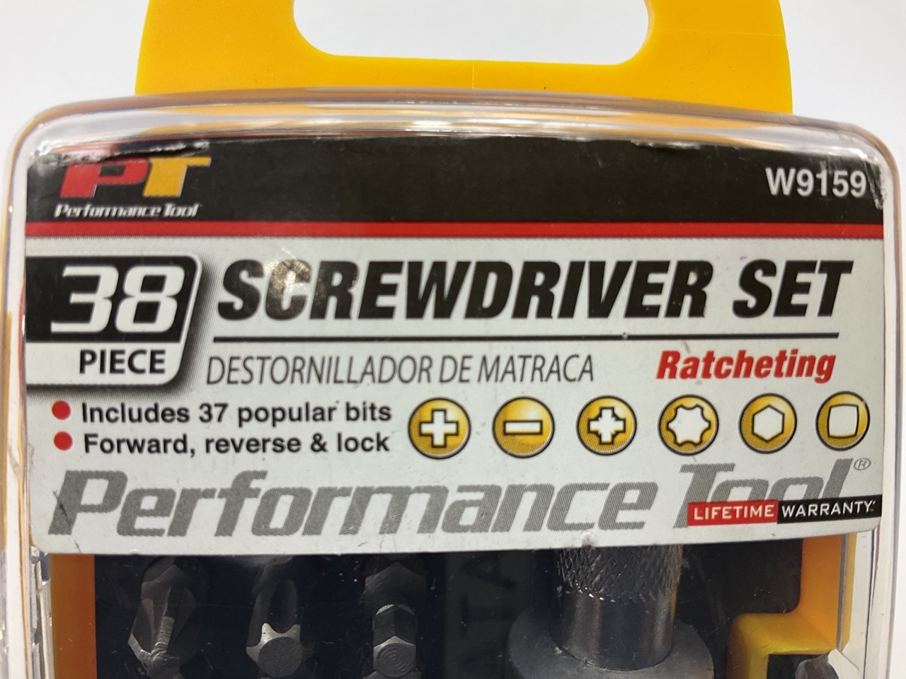 Performance Tool W9159 38 Piece Ratcheting Screwdriver & Bit Set