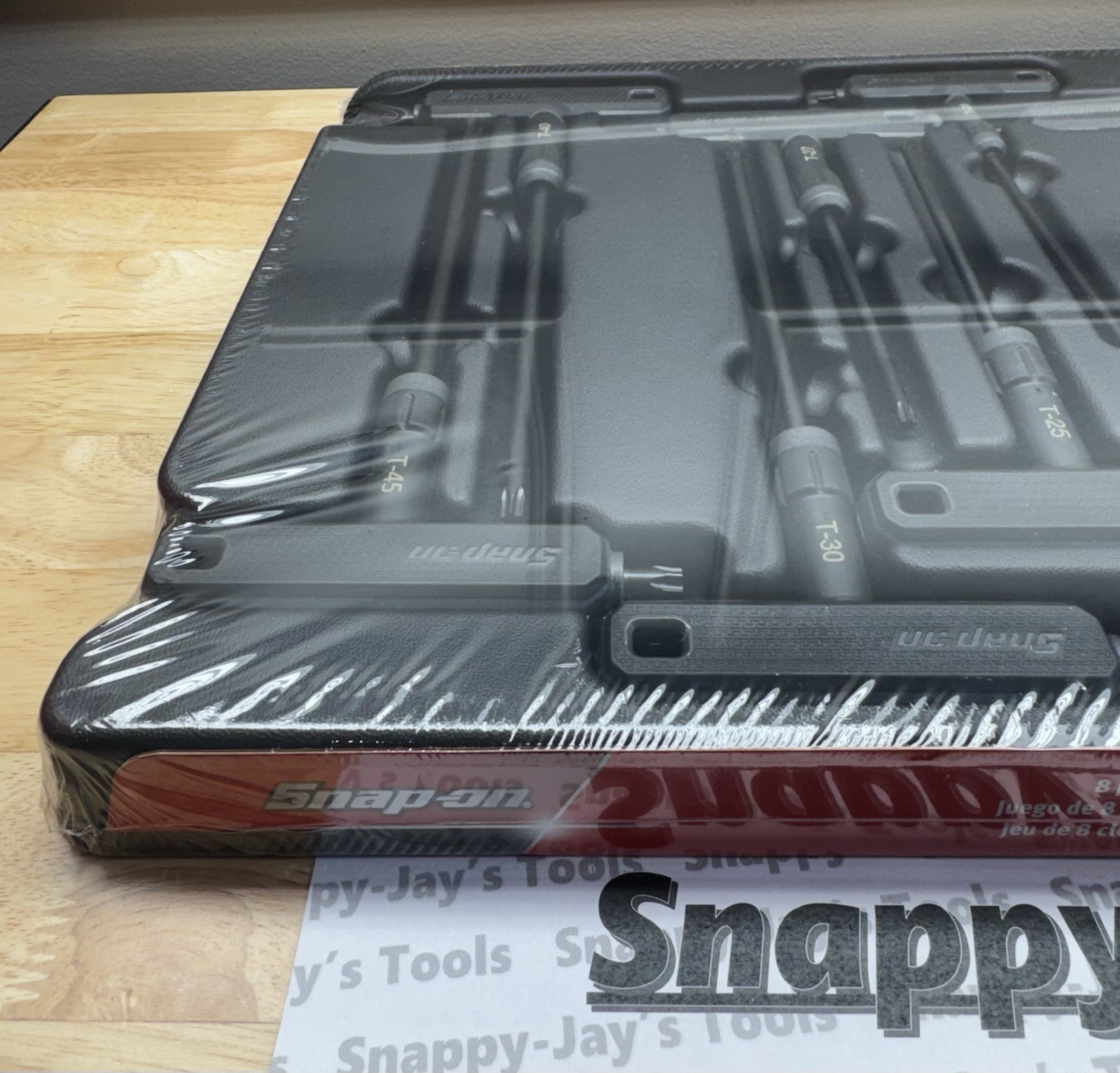 Snap-on Tools GREY 8pc TORX L-Shaped/T-Shaped Combination Wrench Set AWSGT800BDT