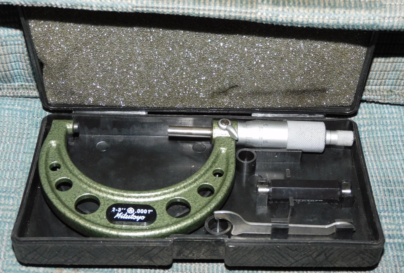 Mechanical Outside Micrometer Mitutoyo 103-217, 103 Series 2 – 3″ SAE, Beautiful
