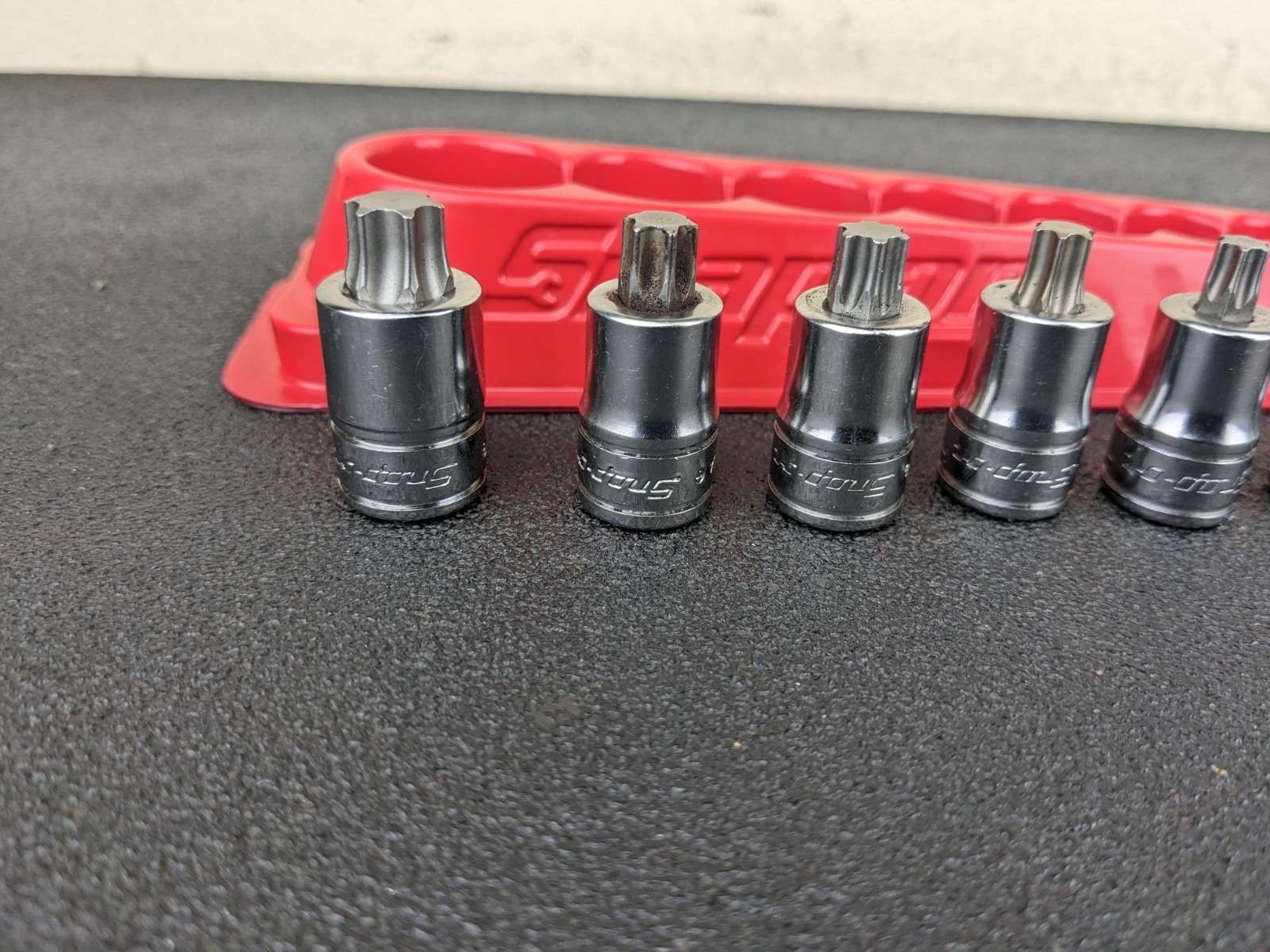 #bp419 Snap On 7pc 3/8″ Drive Stubby Torx Socket Driver Set T27-T55 207EFTXYSE