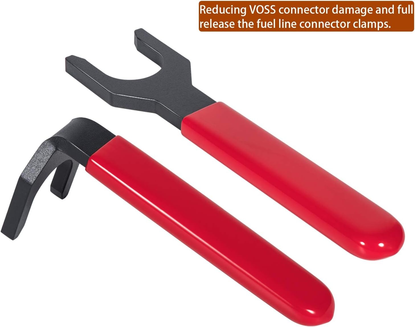 2Pcs Cummins ISB ISX Fuel Line Disconnect Wrench Set Straight Bent Tool 13260