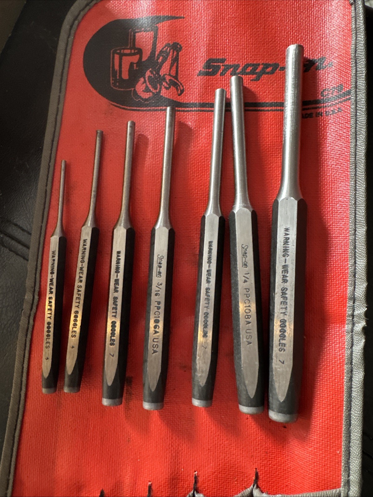 Snap On C-79 (7pc) Roll Pin Punch Set