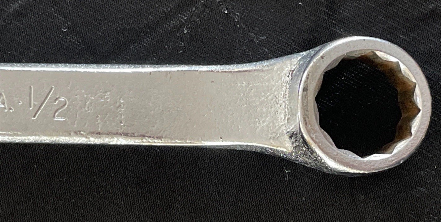 Challenger 1/2″ X 9/16″ 12 Point Offset Box End Wrench #6418 USA | FREE S&H