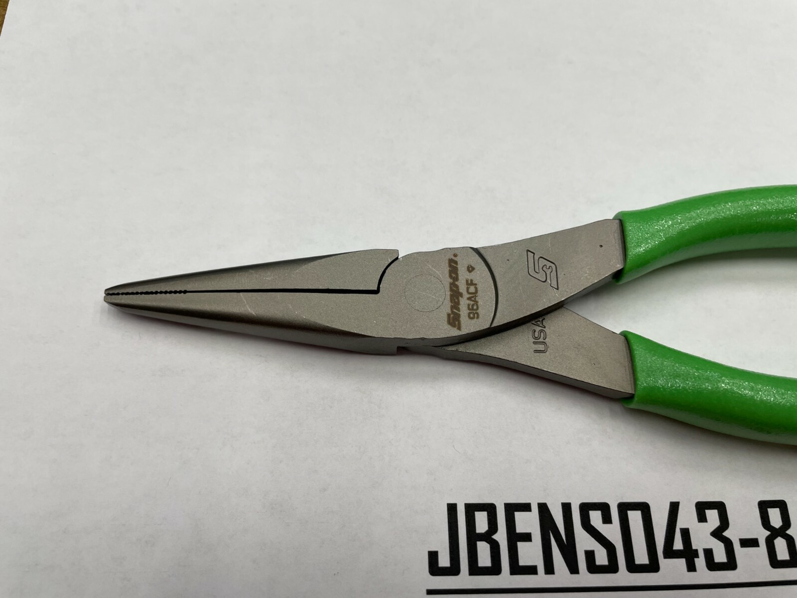 Snap-on Tools USA NEW GREEN 8″ Talon Soft Grip Needle Nose Pliers 96ACFG