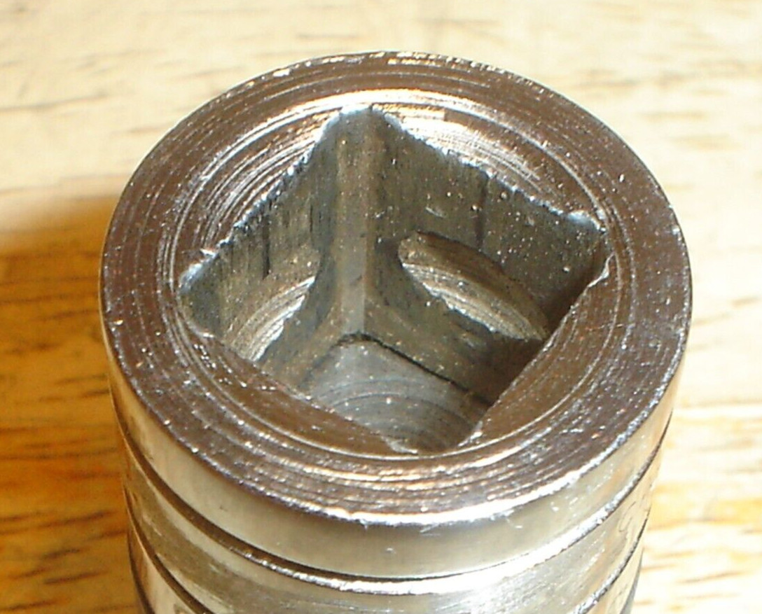 Snap-on Tools USA A4A 1/2″ Female to 3/8″ Male Adapter w/Pin Shear (Owner Marks)