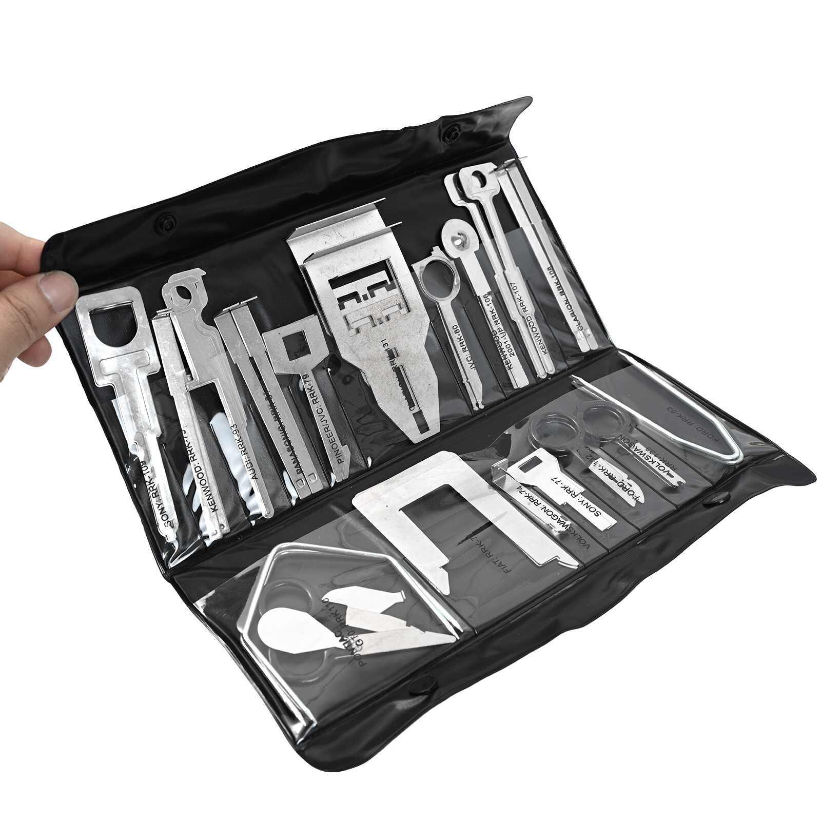 38pcs Car Radio Stereo Audio Head Unit Key Removal Tool Set Release Keys Kits