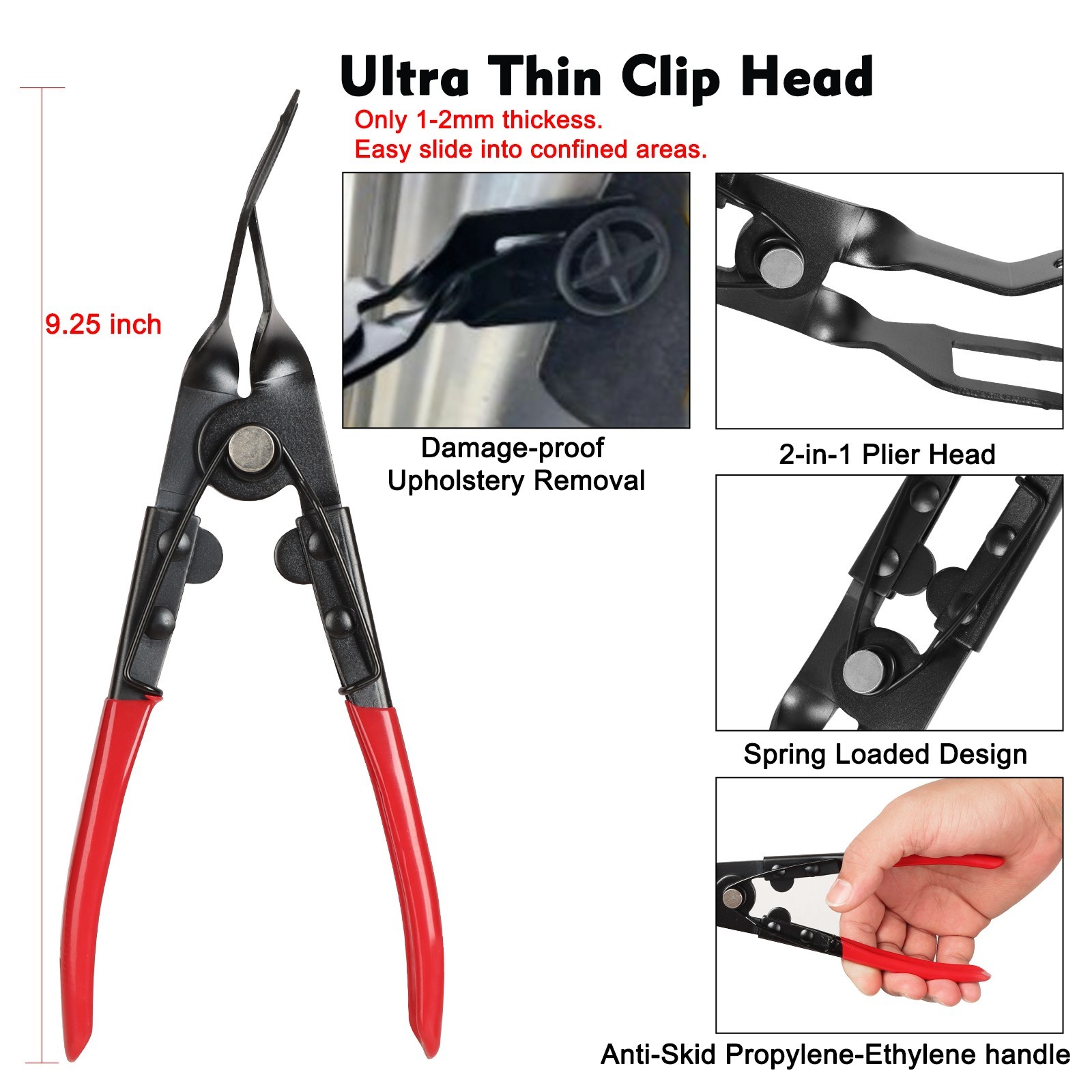 238 Auto Trim Removal Tool Set Car Panel Door Dashboard Fastener Remover Pry Set