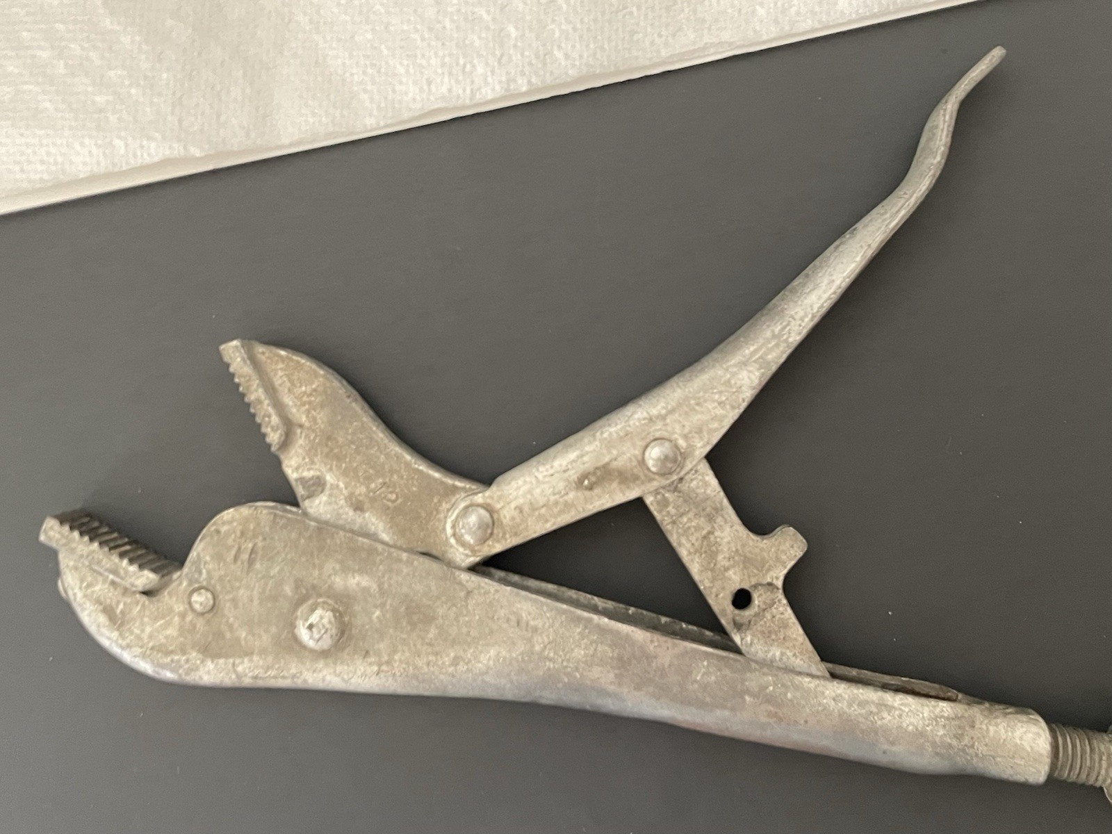 Vintage KNU-VISE USA VW-10 Locking 9 In Vise Grip Pliers VW10 Knu Vise