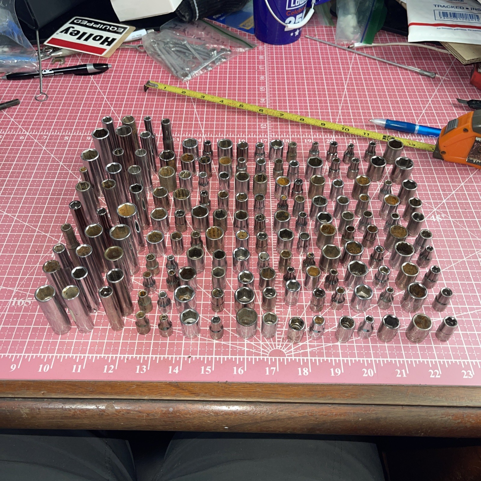 Sears Craftsman USA 150 Piece 1/4” Drive Metric SAE Socket Lot Deep 1/4 6 12 Pt