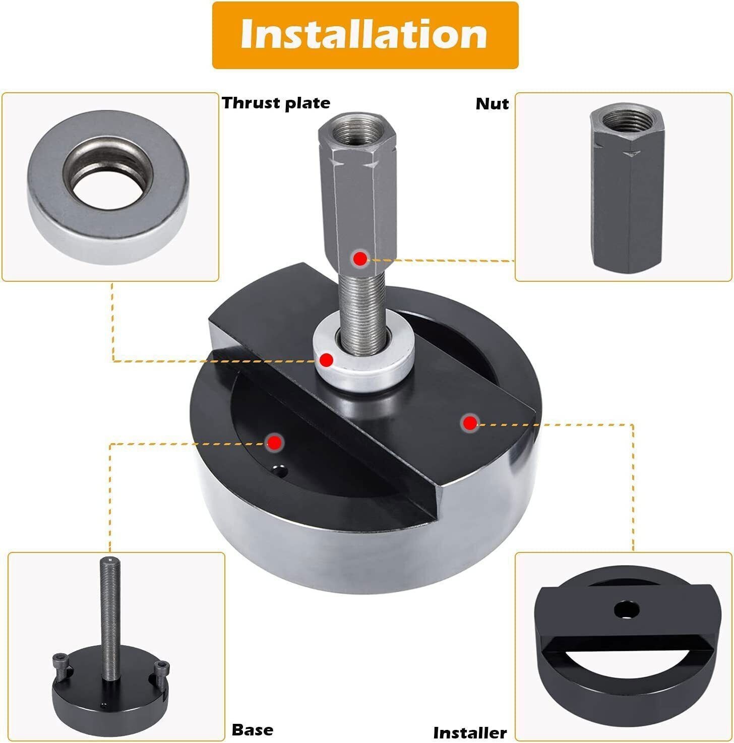 Crankshaft Front & Rear Main Seal Installer Tool For Ford 4.5/6.0/6.4L F-250/350