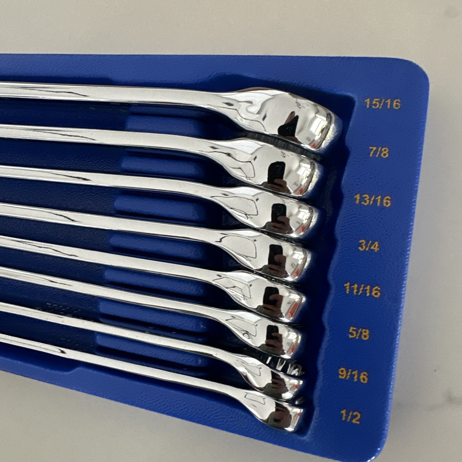 Genius Tools 17 Piece SAE Combination Wrench Set Chrome – TS-7517 New