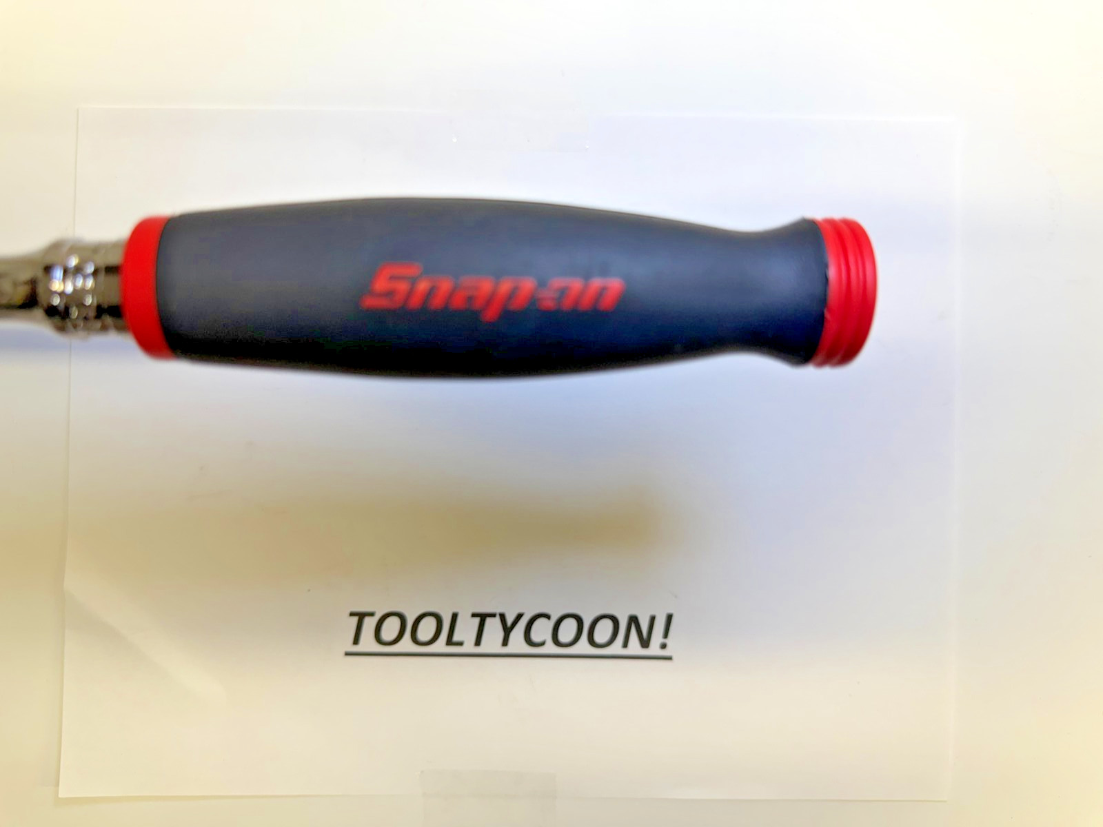 Snap-on Tools USA NEW 3/8″ Drive RED Soft Grip LONG Fixed Head Ratchet FHL80
