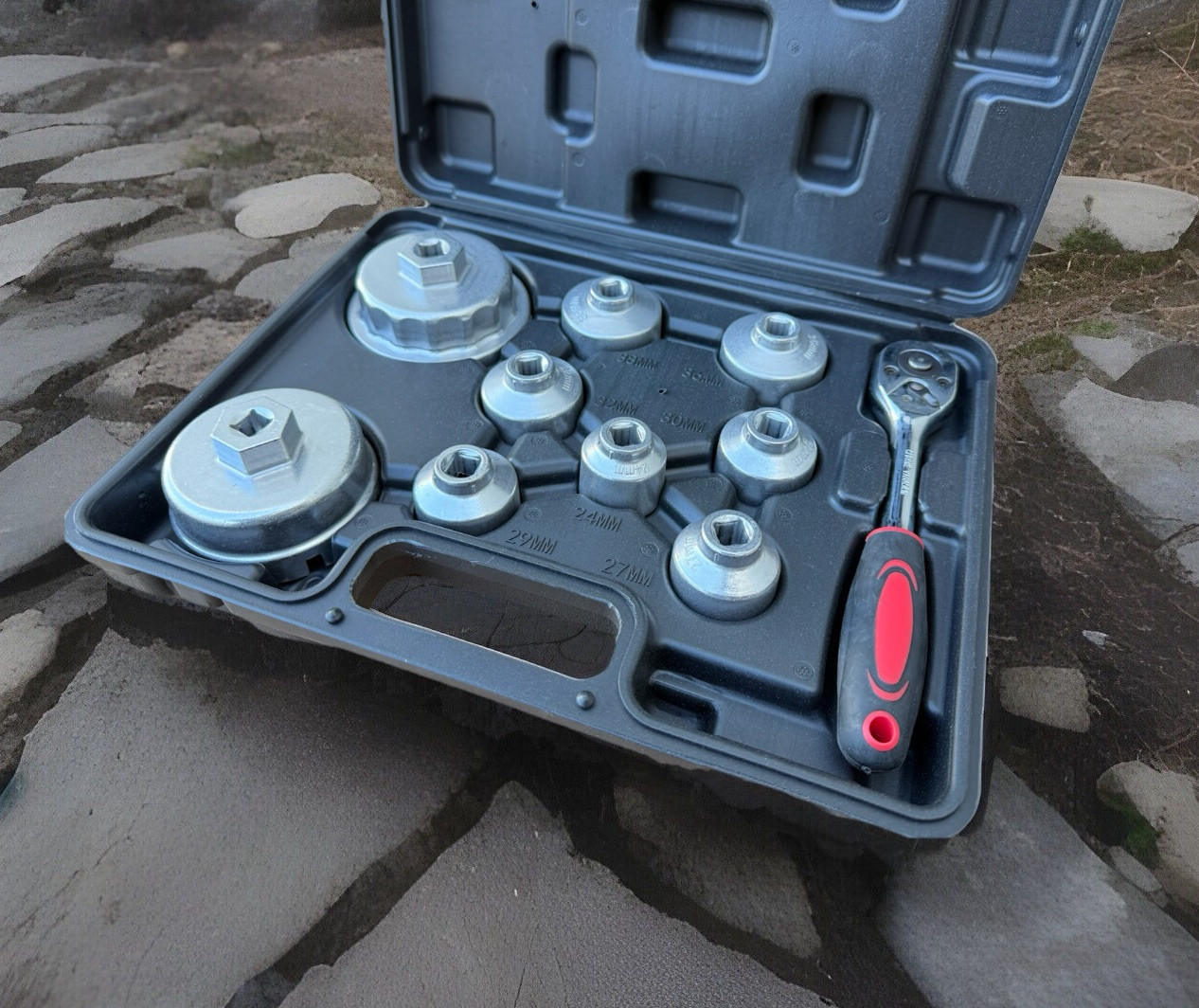 10Pcs Oil Filter Cap Wrench Sockets Set Removal Tool Kit For BMW Mercedes Toyota