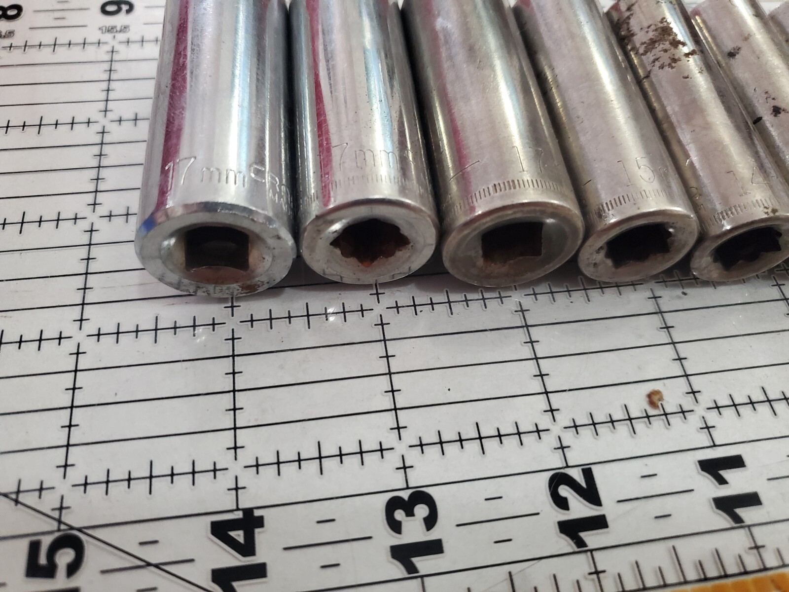 Craftsman USA 3/8″ Drive Deep Socket Set Metric 6 Point Tool MANY DUPLICATES