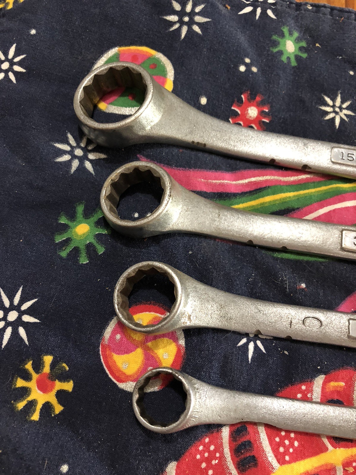 Vintage CRAFTSMAN DOUBLE BOX END OFFSET WRENCHES Four SAE Various Sizes