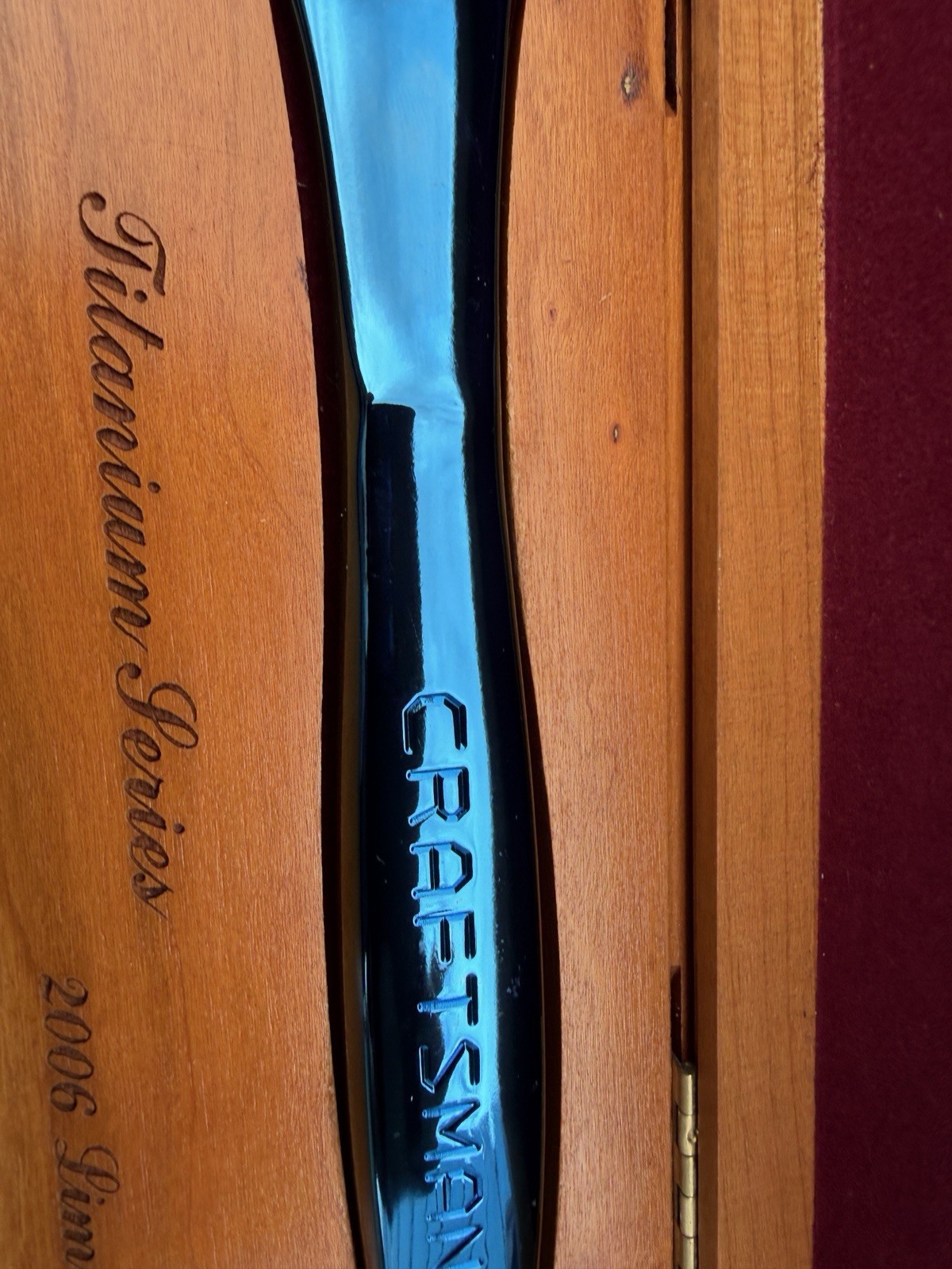 Sears Craftsman USA Nos Rare Blue Titanium Thin Profile Ratchet W Box 44995 3/8”