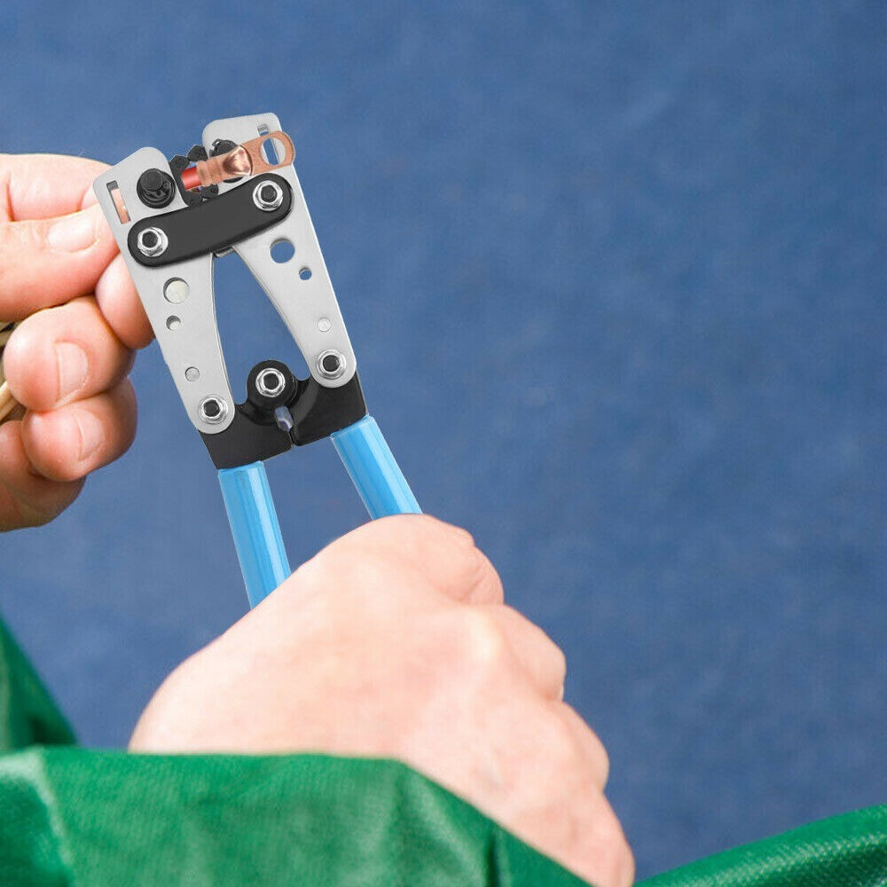 Cable Lug HX-50B 6-50mm² Crimp Pliers Wire Connector Cu/Al Terminal Crimper Tool