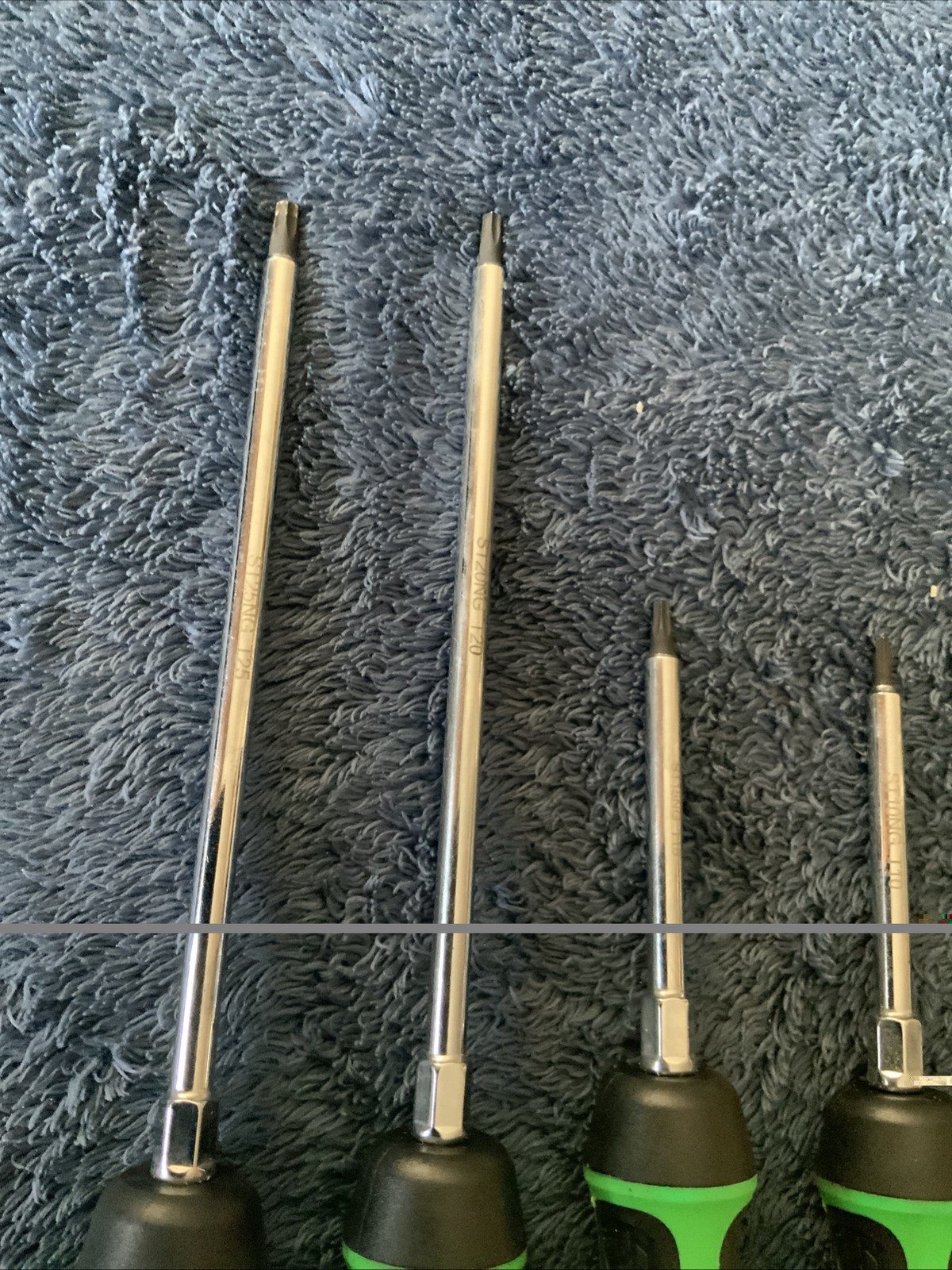 Mac Tools 4pc Torx Screwdrivers, Green, Tt25, T20, T15, T10…….
