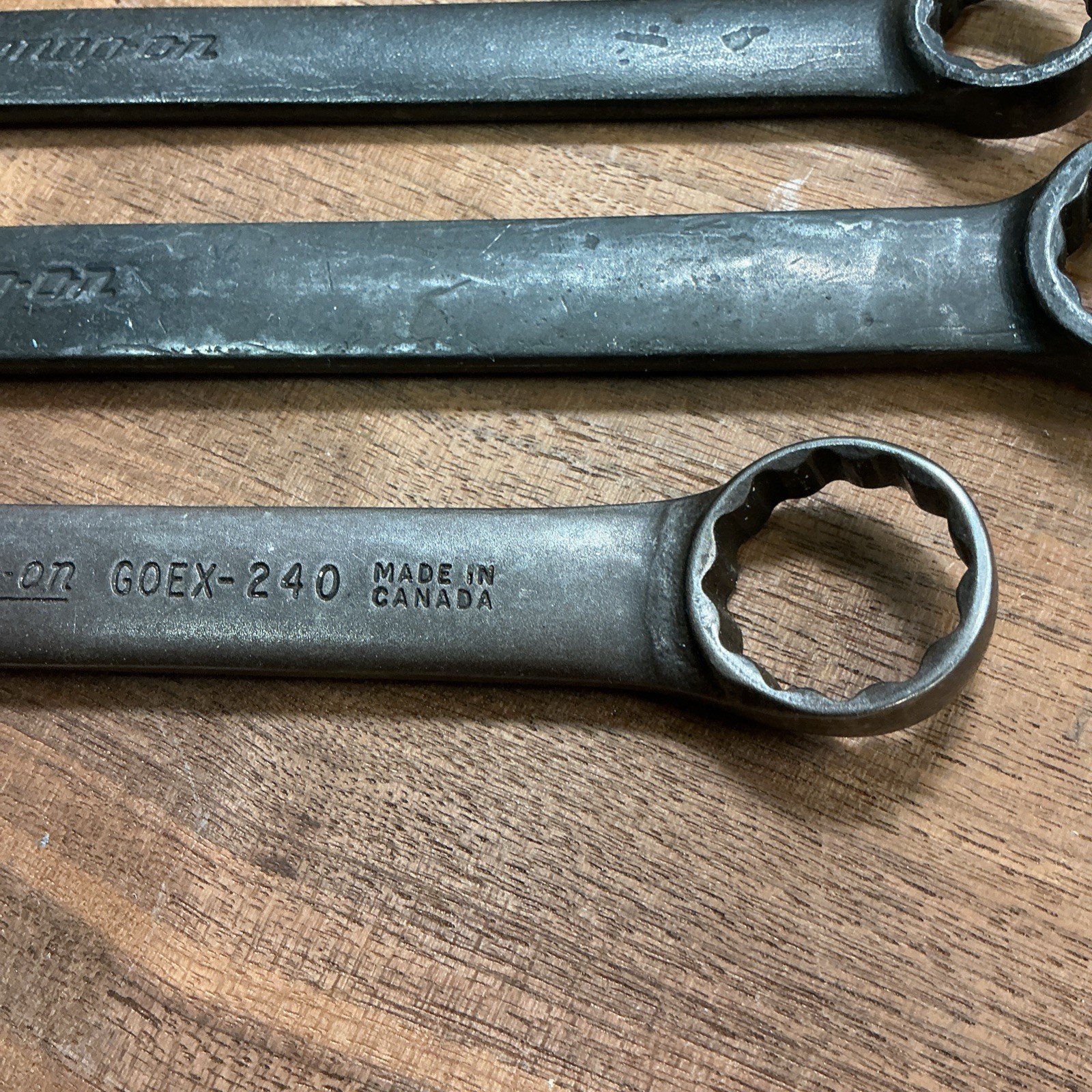 Snap-On USA (GOEX-240 CANADIAN), GOEX22A, GOEX18A, Wrench Set OF 3 FREE SHIPPING