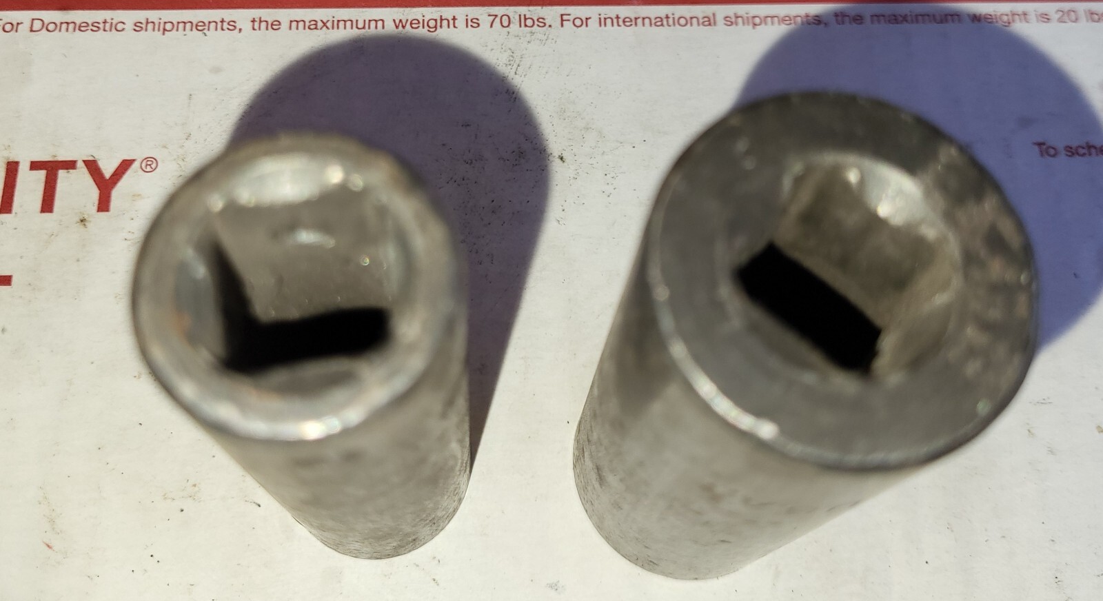 S-K TOOLS 1/2″ Drive SAE Deep Impact Socket PAIR 5/8″ & 13/16″ 6 Point USA