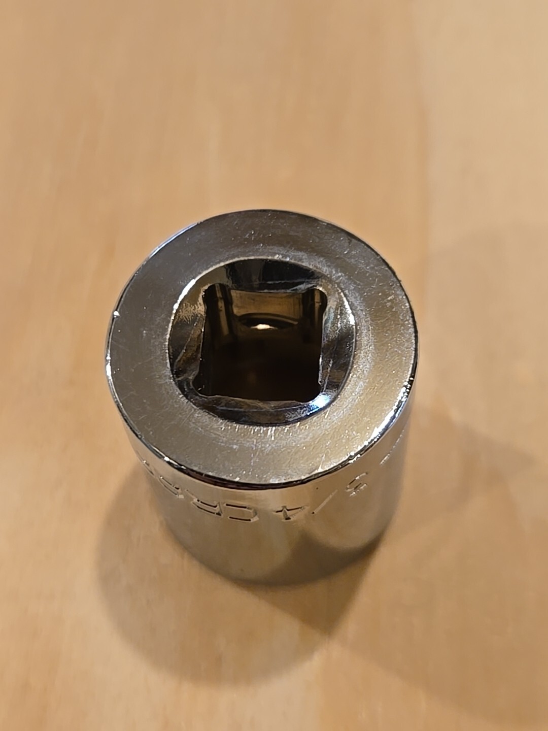Craftsman 3/4″ 6 Point 3/8″ Drive Shallow Polished Chrome Socket 43007 Z-AL