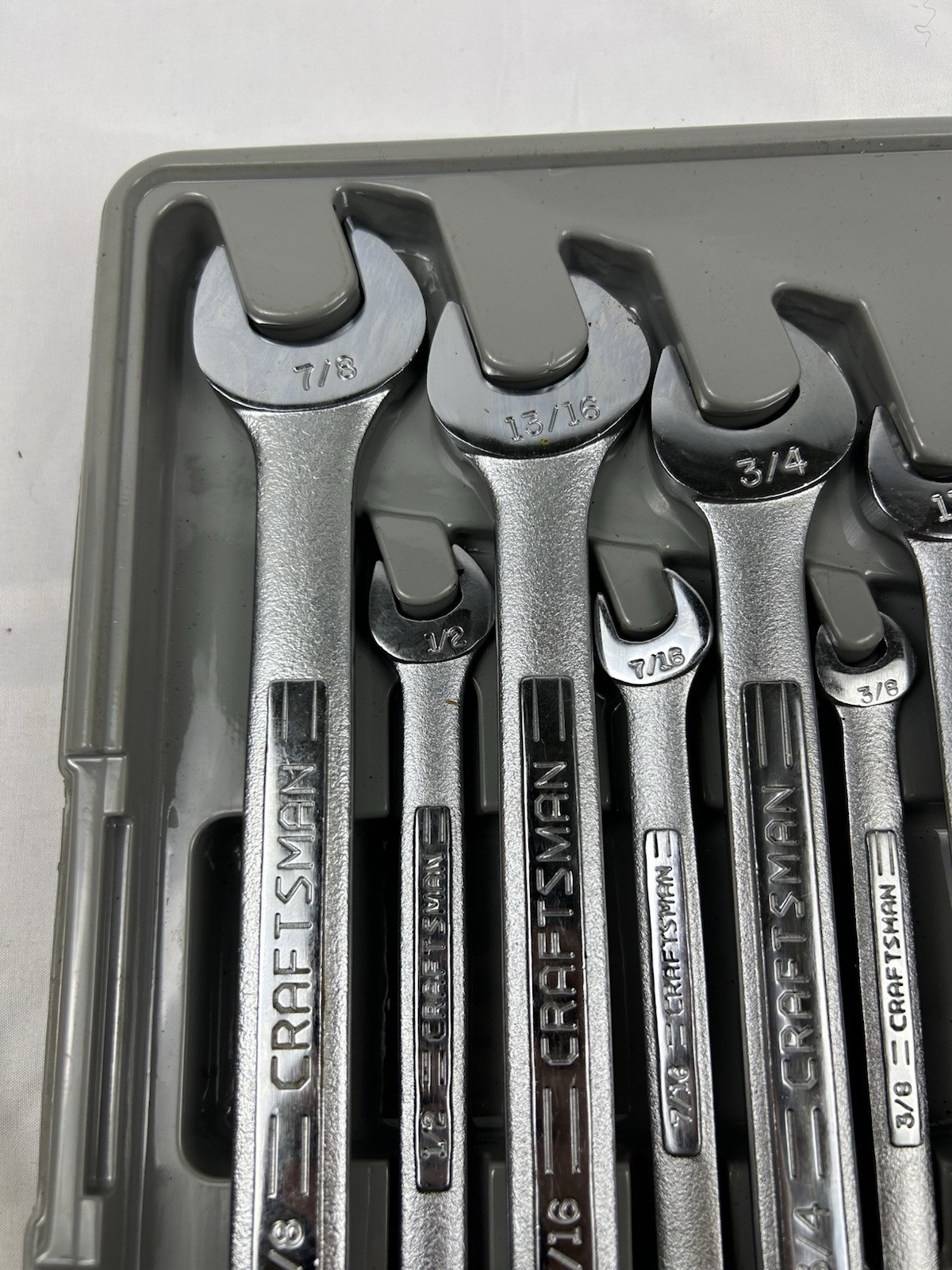 Craftsman 12 pieces SAE wrenches 12 point with wrenches holder Made in the USA