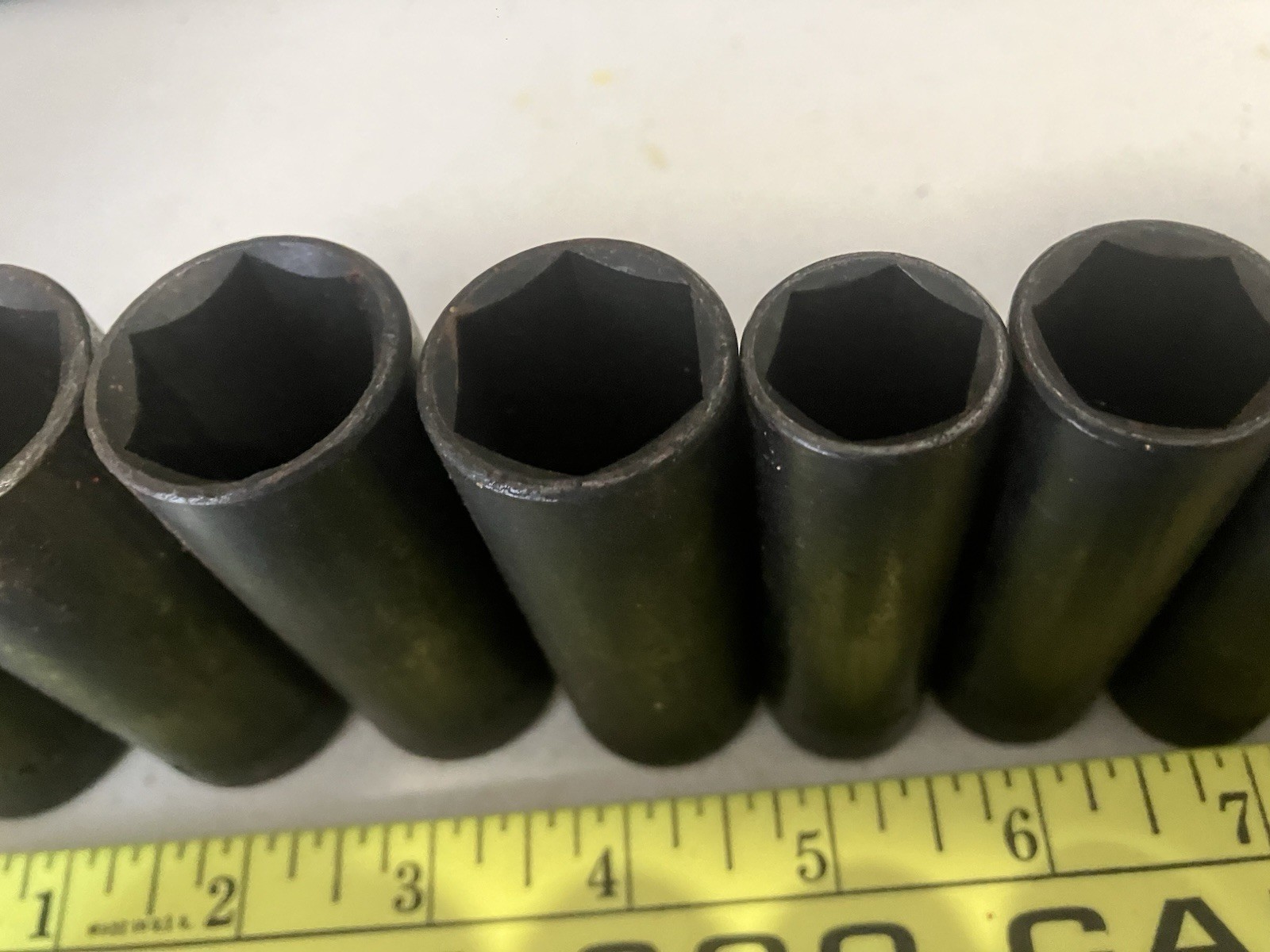 Lot of 19 Deep & Med Well 1/2” Drive Impact Sockets – SAE – Read Desc.