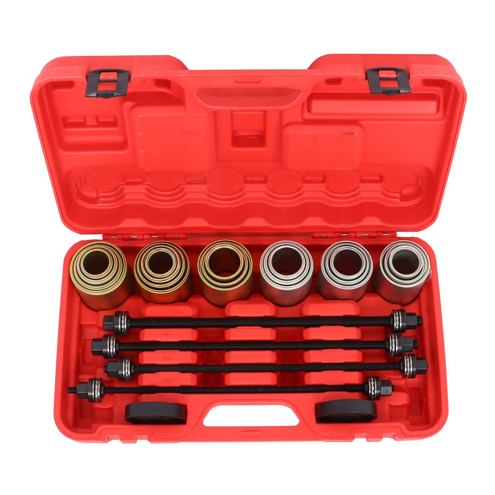 26Pcs Heavy Duty Press Pull Sleeve Kit Bush Bearing Removal Insertion Tool Kit
