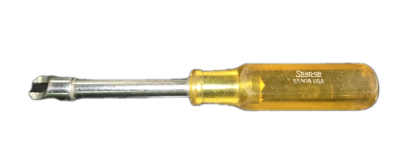 Snap-on S5908 Dash Nut Trim Specialty Tool VW Porsche Yellow Handle USA