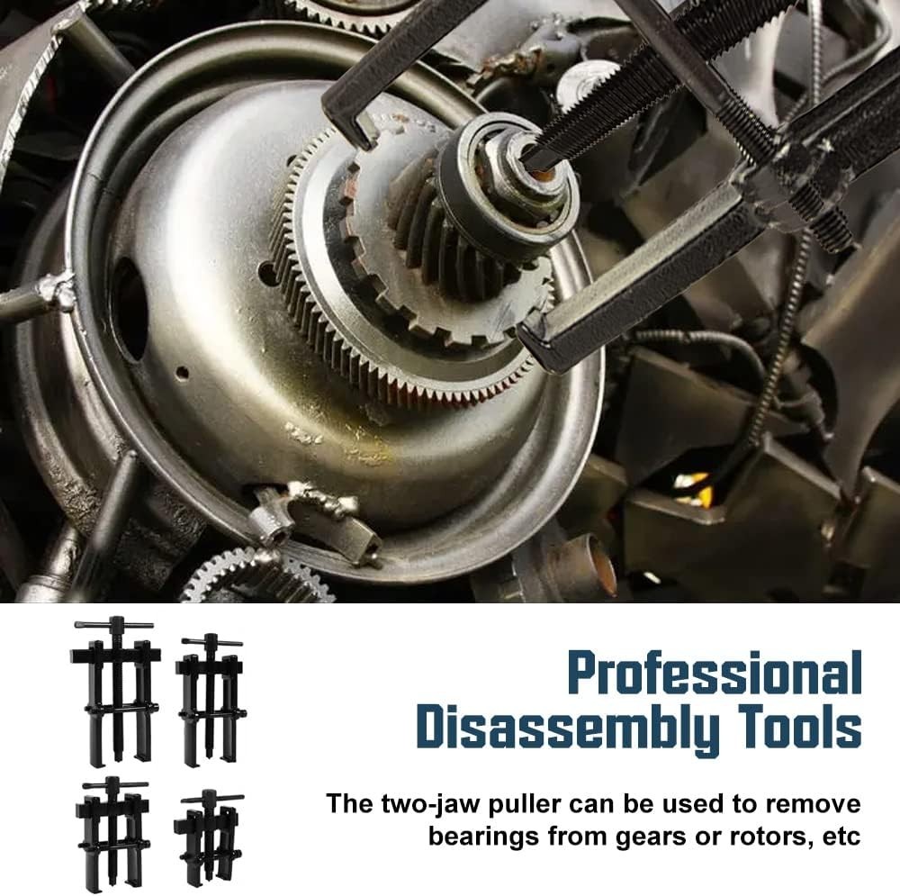 4 Bearing Puller 2in, 3in, 4in, 6in with 2 Jaws