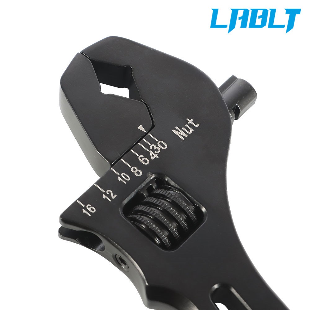 LABLT Adjustable Wrench Aluminum Tool Spanner for Hose End Fitting 3AN-16AN