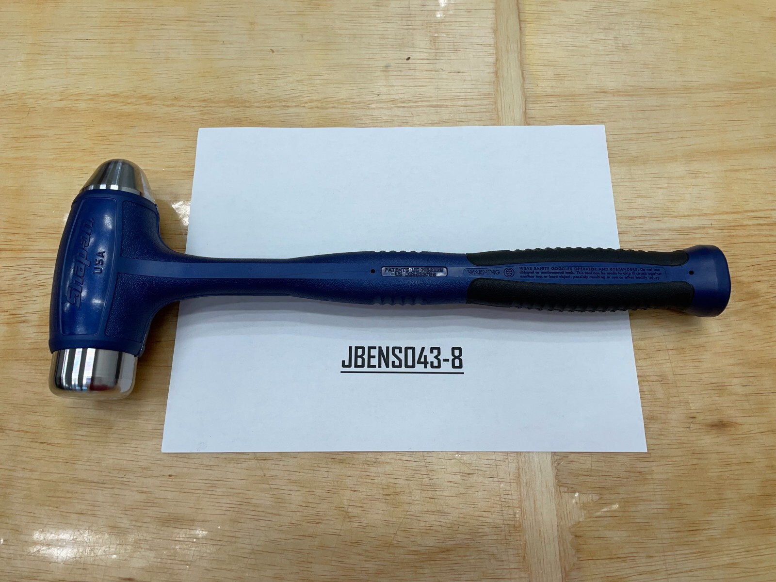 Snap-on Tools NEW POWER BLUE 40oz / 1125g Soft Grip Dead Blow Hammer HBBD40MB
