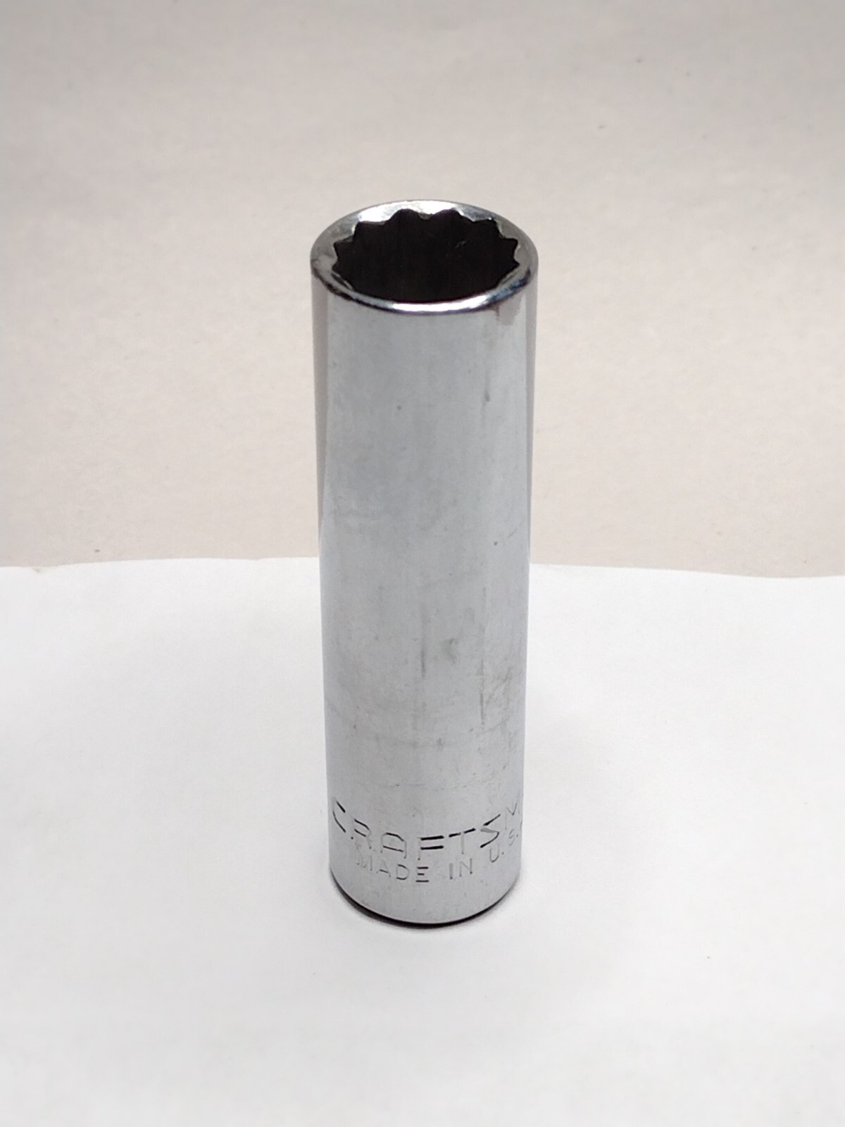 Craftsman USA 43312 – 3/8 Drive SAE 12Pt 1/2” Deep Socket -EE- or Inv -G- Series