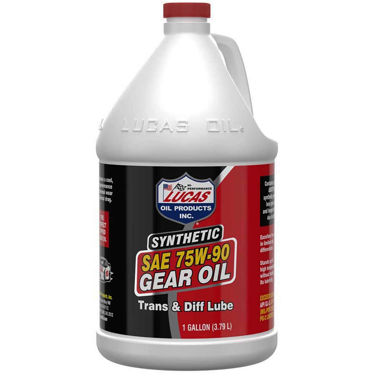 Lucas Oil Synthetic SAE 75W-90 Transfer/Differential Lube – 1 Gallon