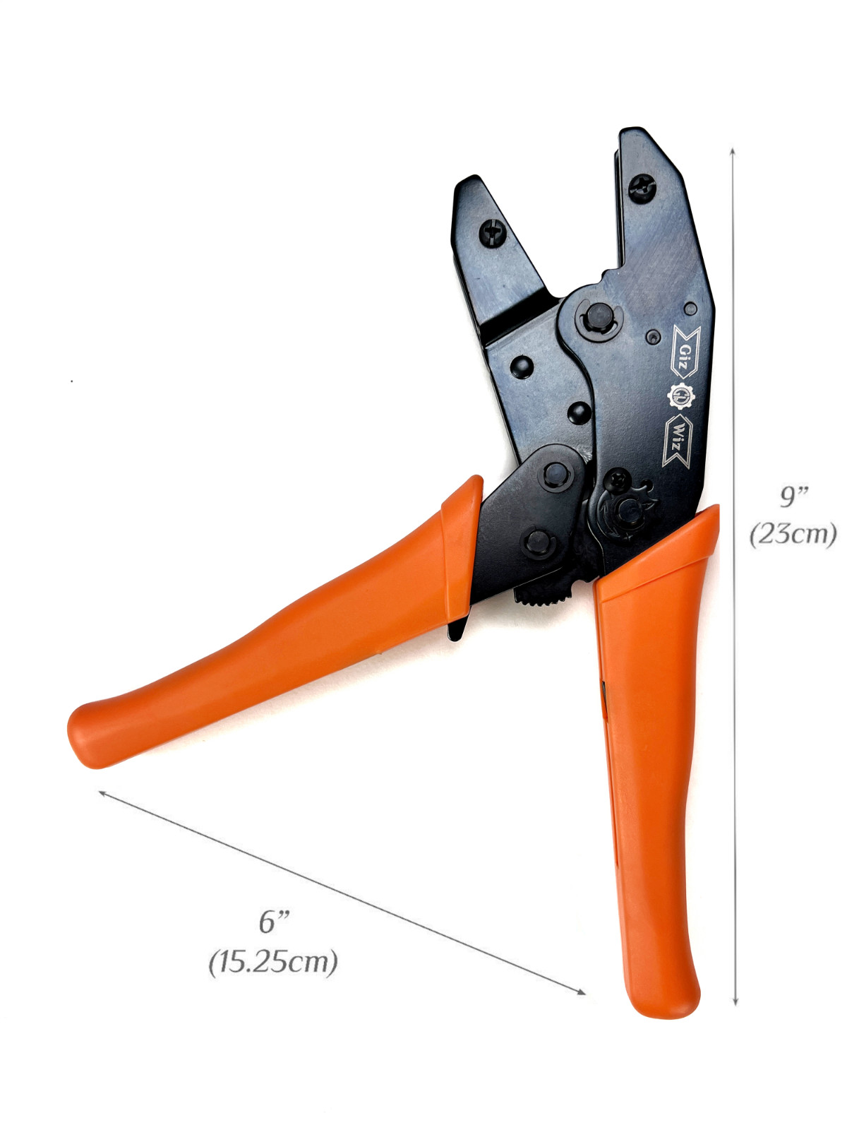 GIZWIZ Interchangeable Ratchet Crimp Tool 2 Die Sets For RG58 RG59 RG62 RG174