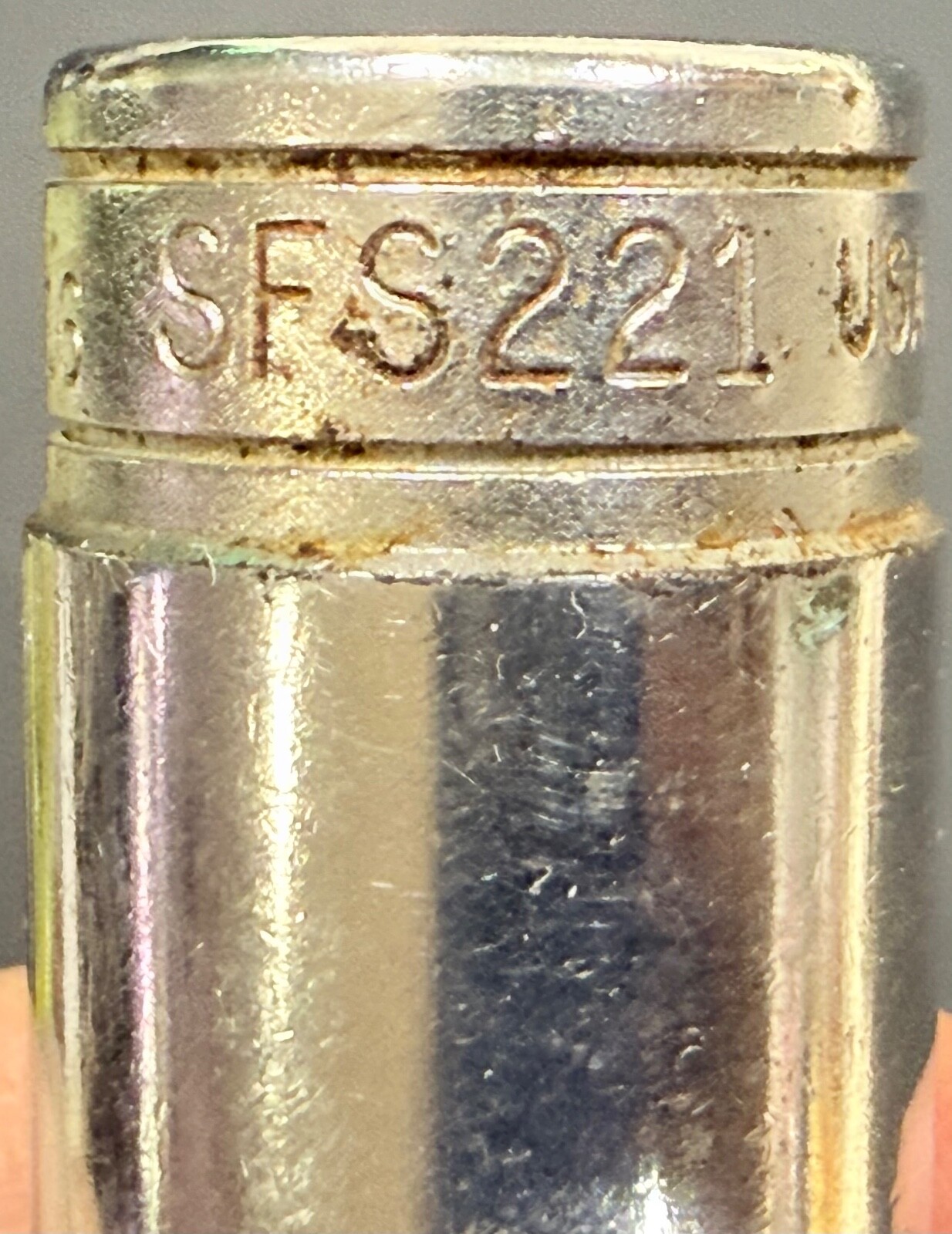 Snap-on 3/8″ Drive 6pt SFS series Deep Socket SAE Flank Drive USA 7 pc set.