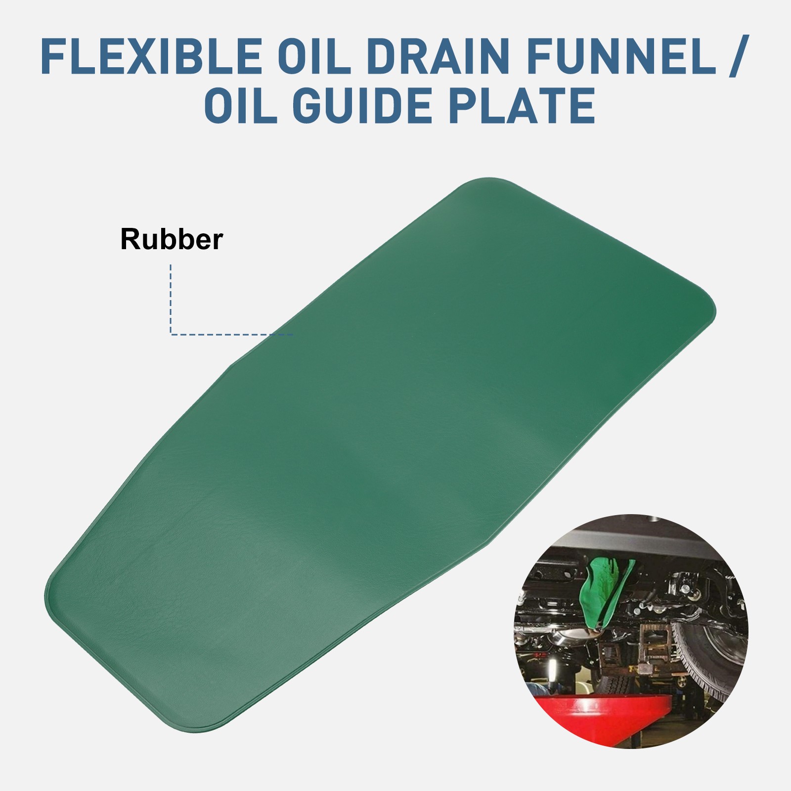 2x Flexible Foldable Oil Funnel Reusable Change Draining Filling Spill-Free Tool