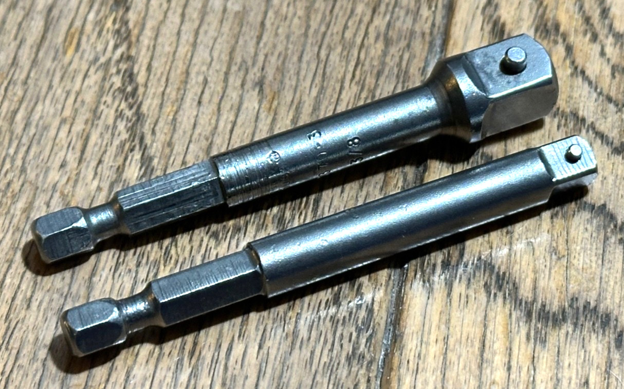 🇺🇸 APEX Tools Square Tip 1/4″ 3/8″ Socket Bit Hex Shaft Quick Connect Set Lot
