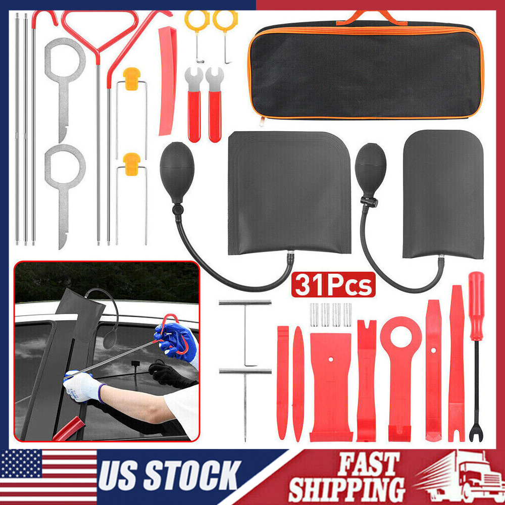 31Pcs Auto Car Window Door Emergency Repair Repair Tool Kits Universal Repair