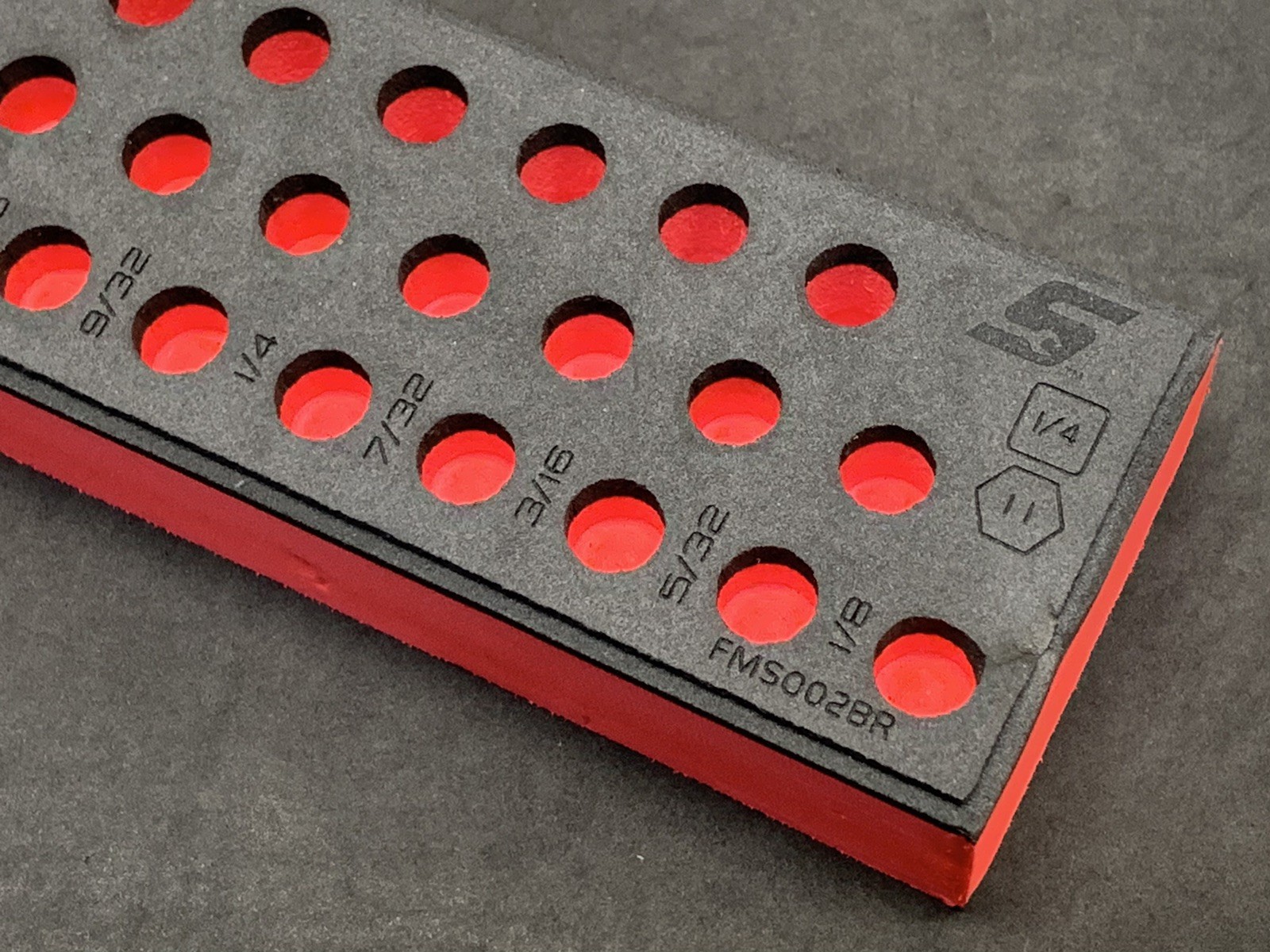 Snap-on Tools RED Foam Tray 39pc 1/4″ Drive SAE Socket Set FMS002BR FOAM ONLY